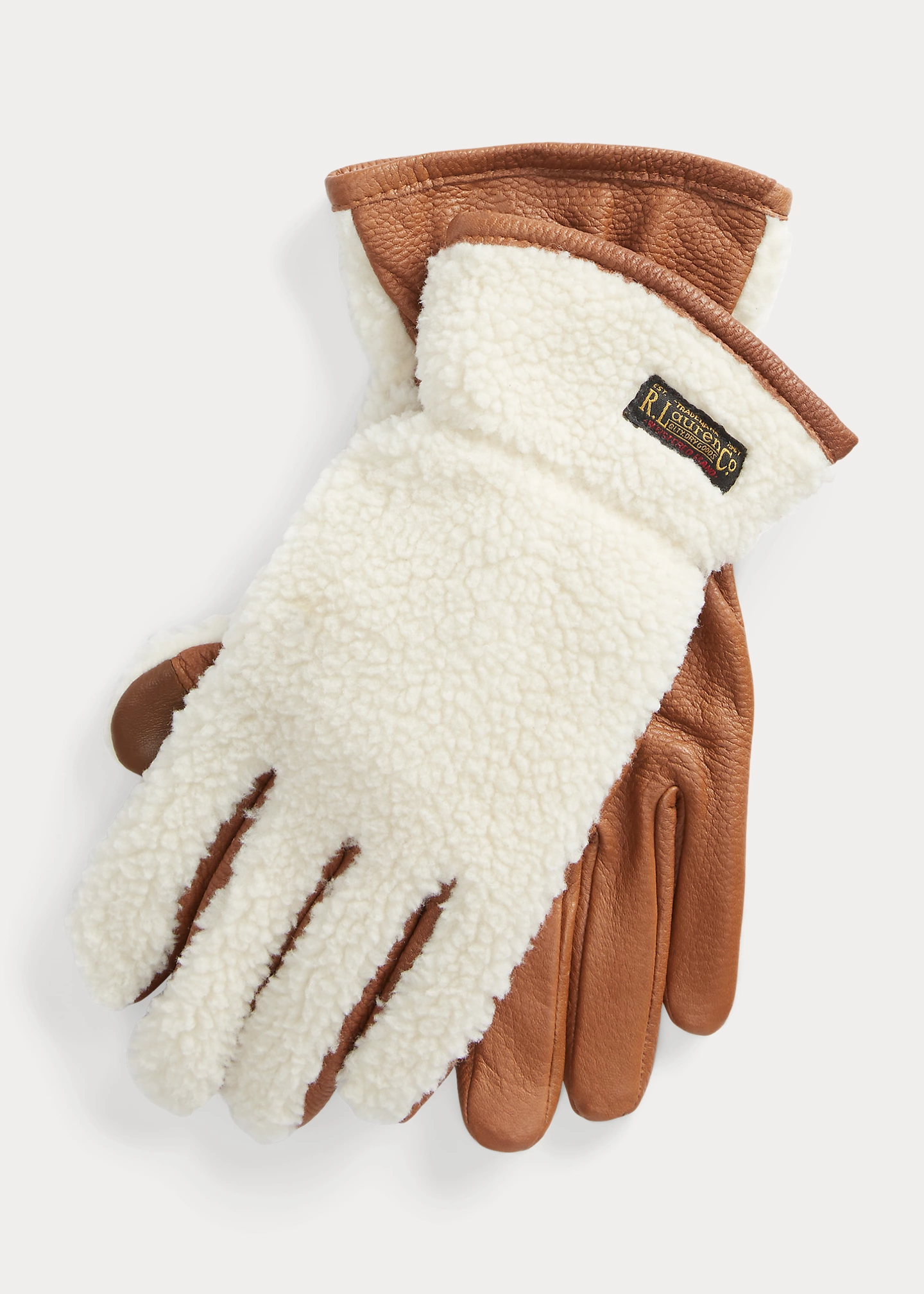 Fleece & Leather Insulated Touch Gloves