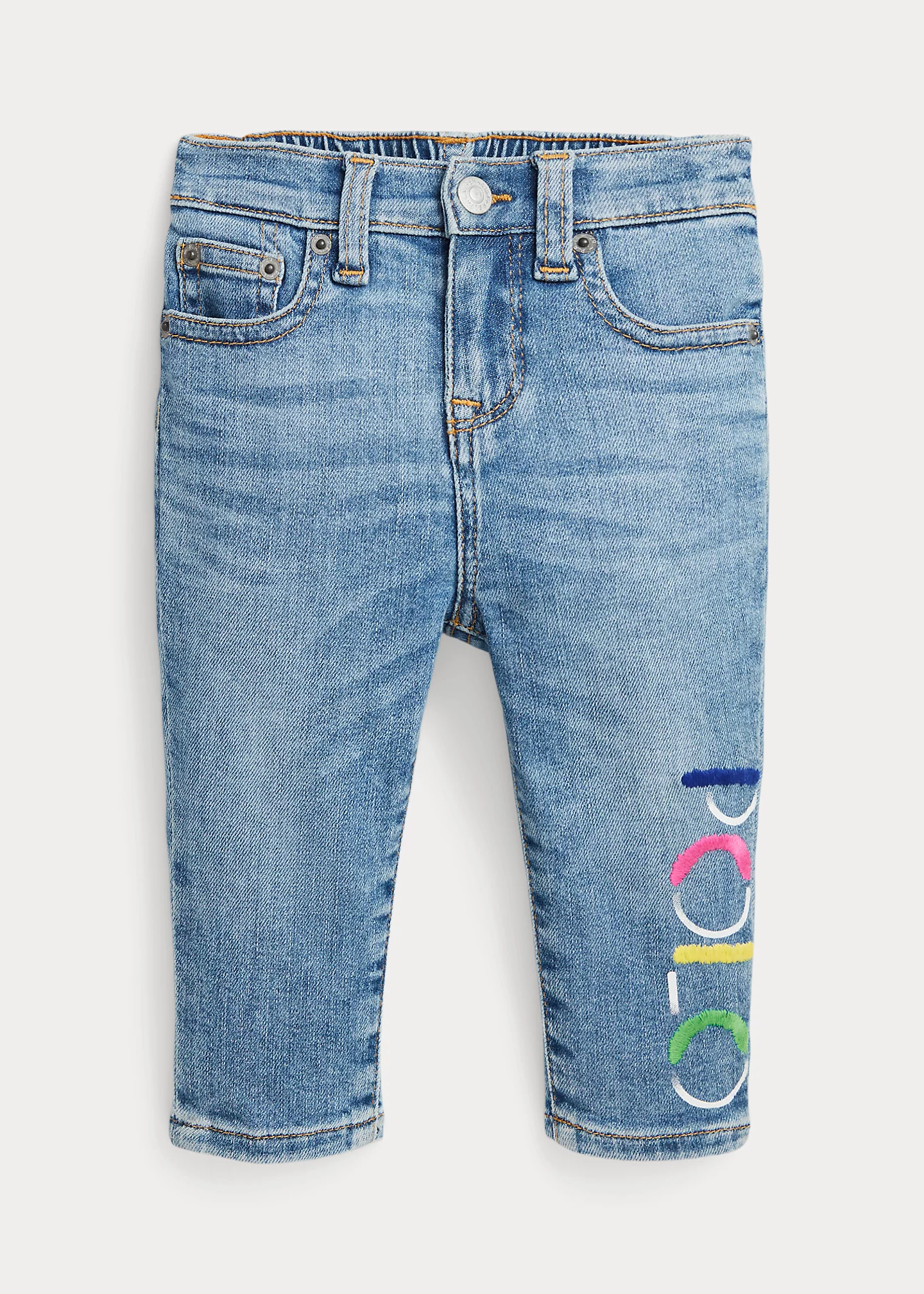 Logo Stretch Denim Legging