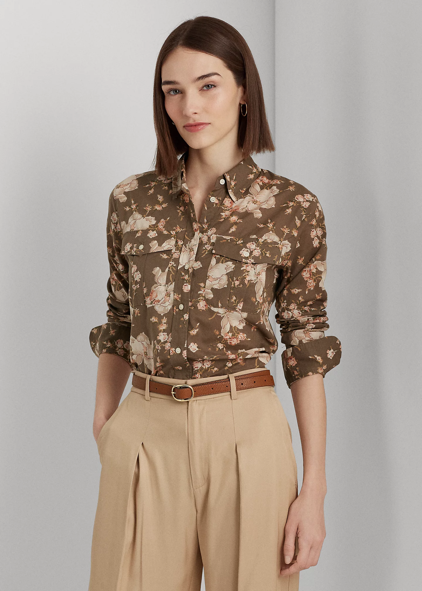 Floral Cotton Voile Shirt