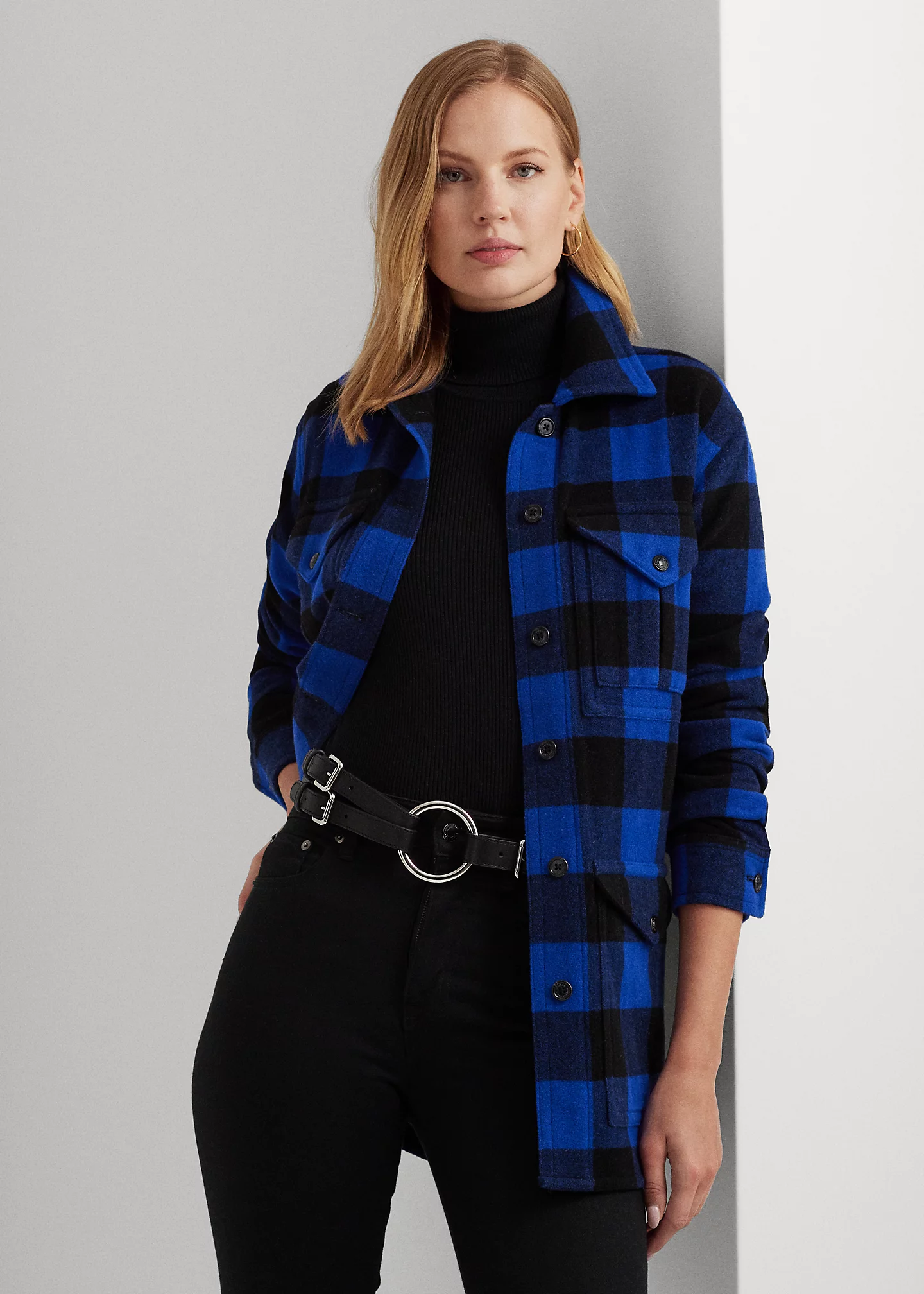 Buffalo Check Twill Shirt Jacket