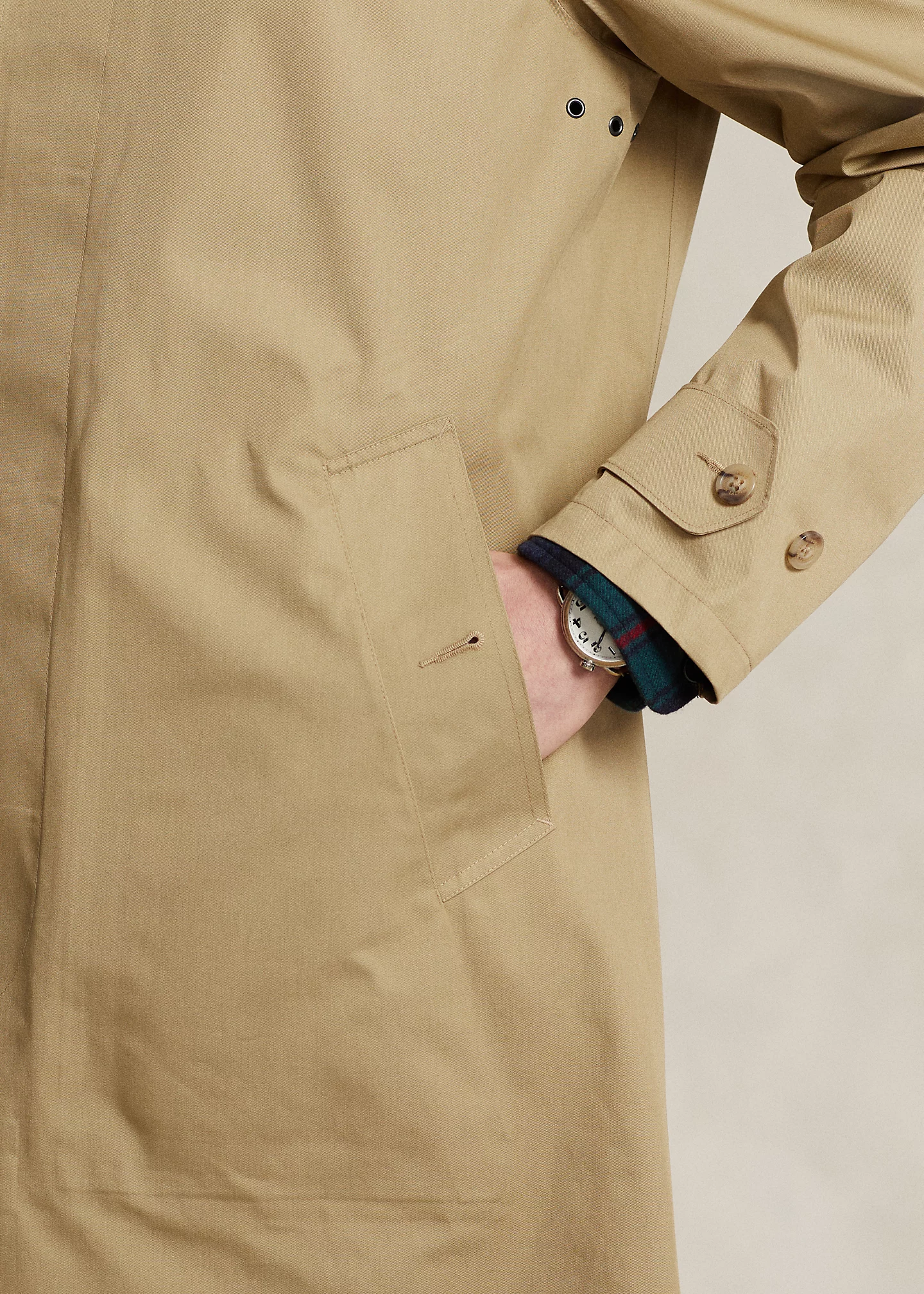 Water-Repellent Hooded Walking Coat