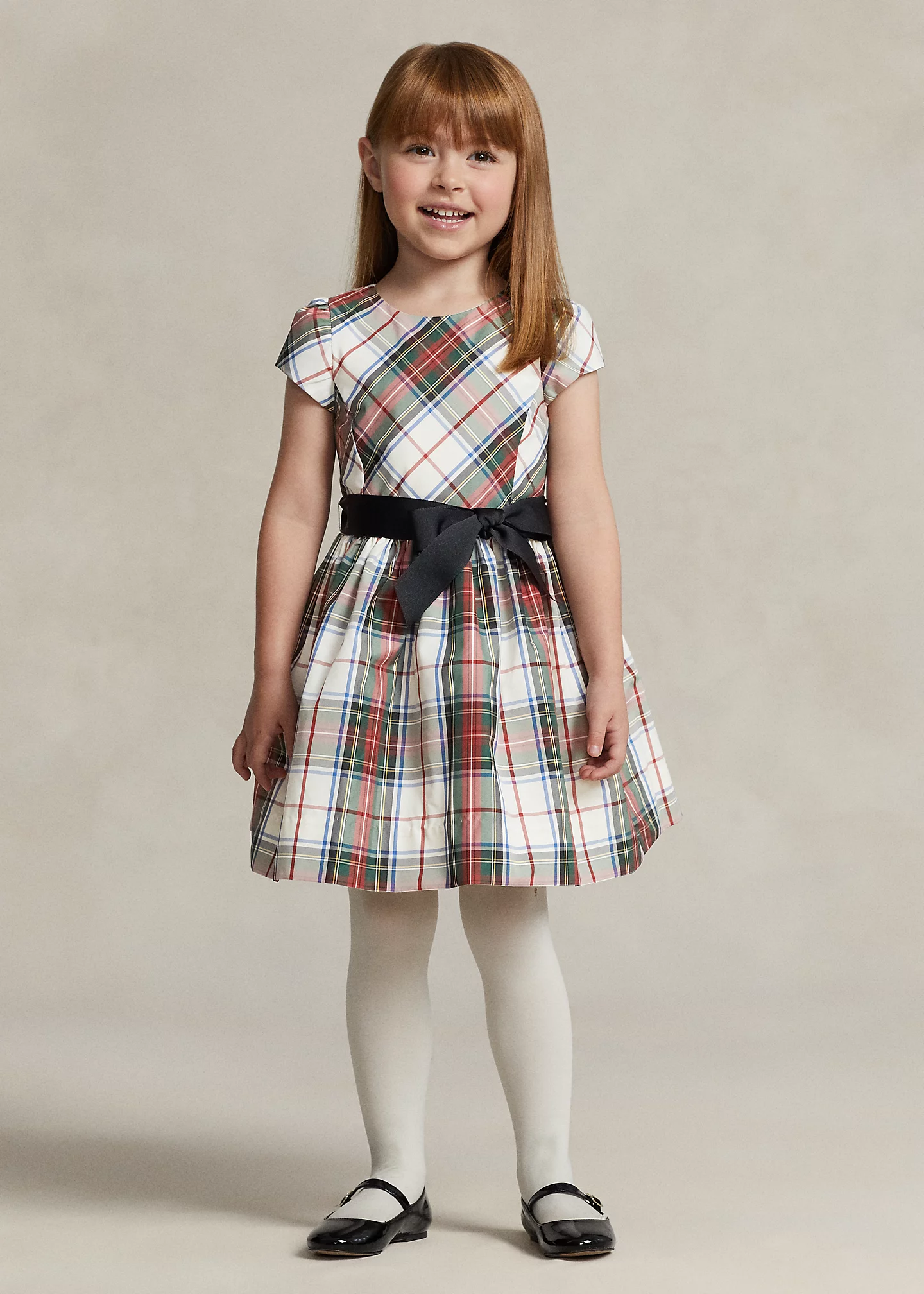 Plaid Fit-and-Flare Dress