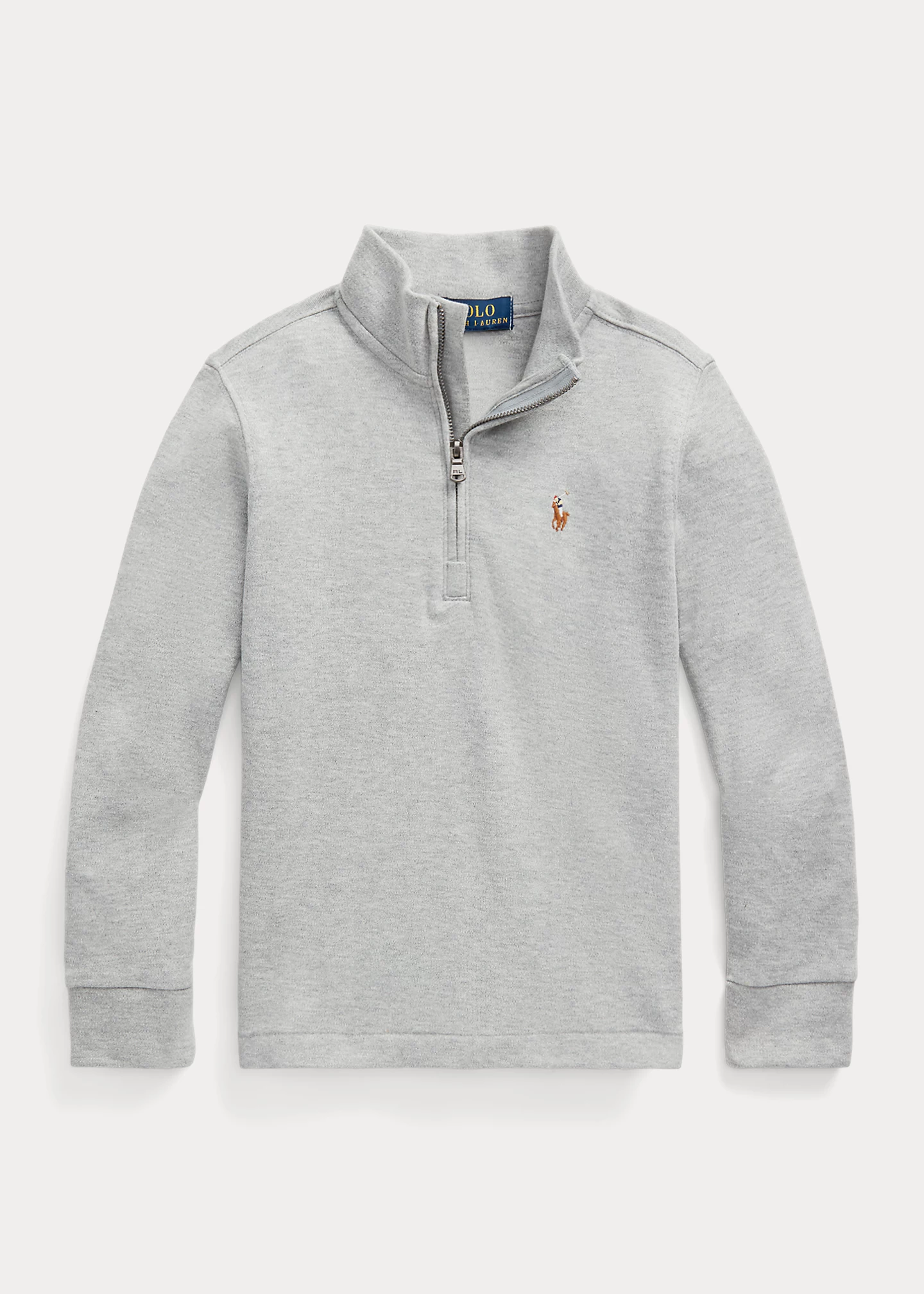 Cotton Interlock Quarter-Zip Pullover