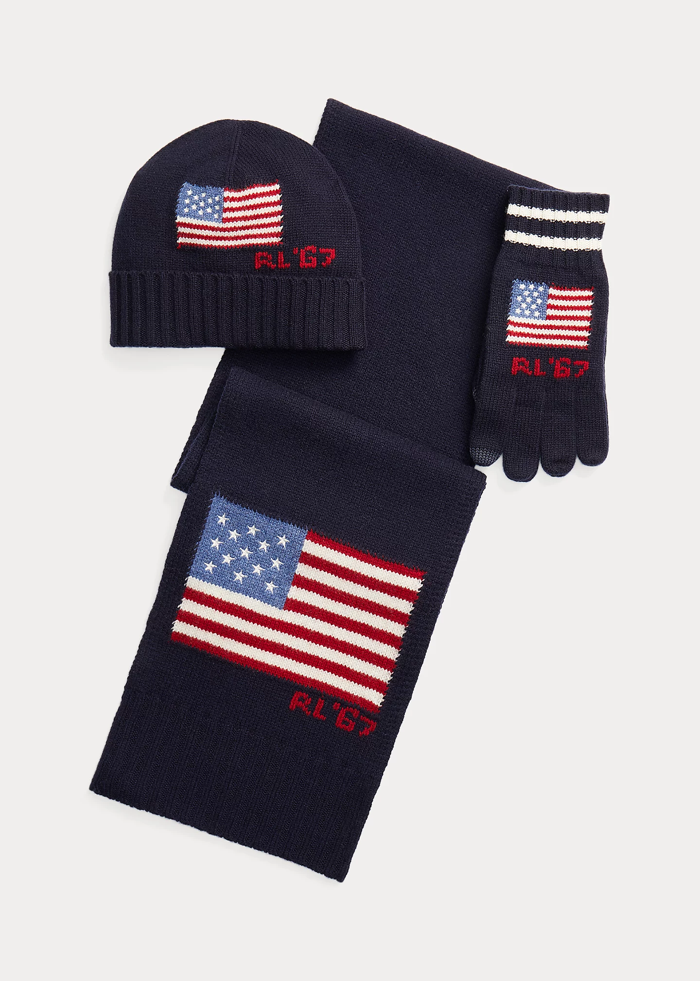 Flag Merino Hat, Scarf & Glove Gift Set