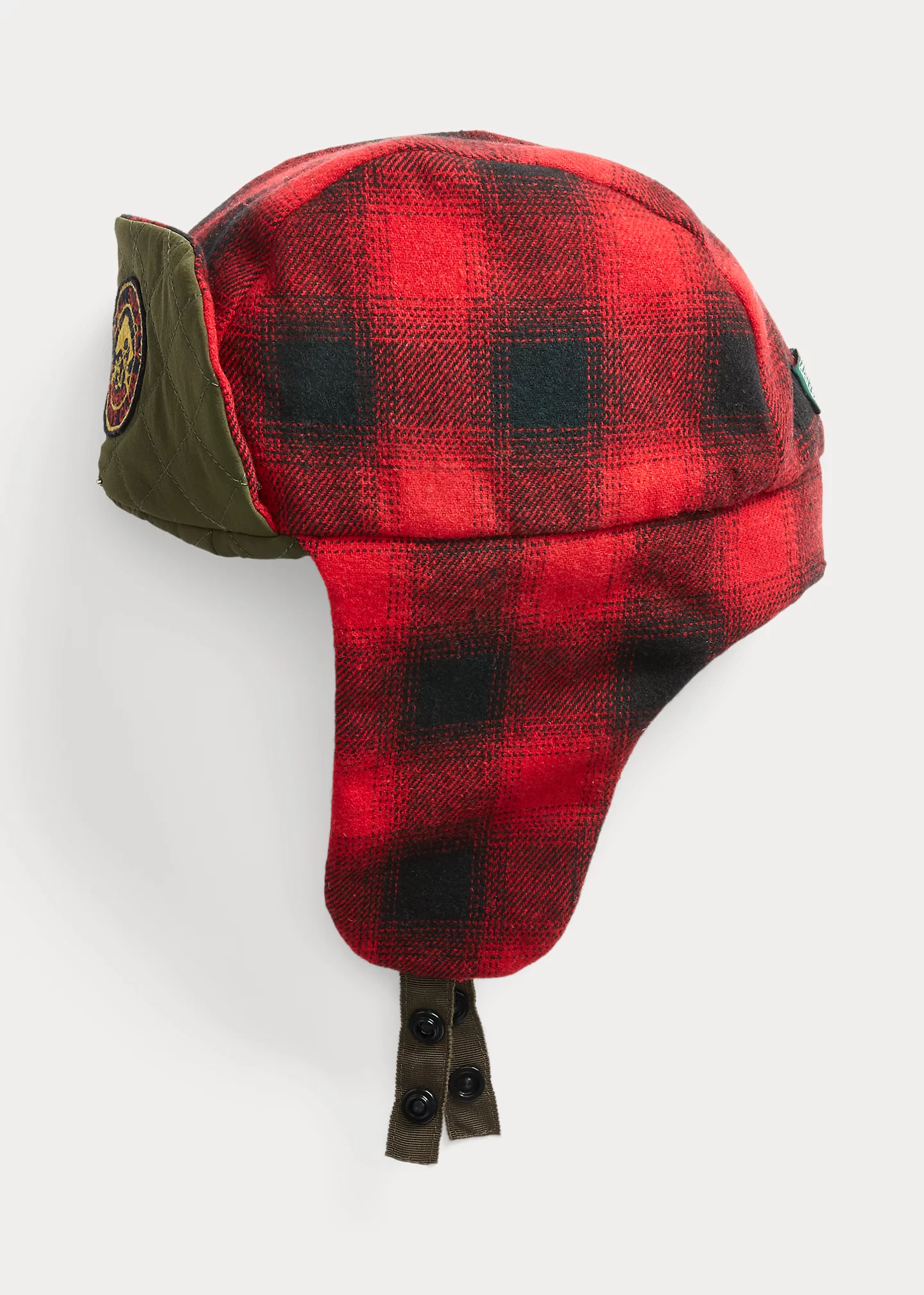 Buffalo Check Quilted Earflap Hat