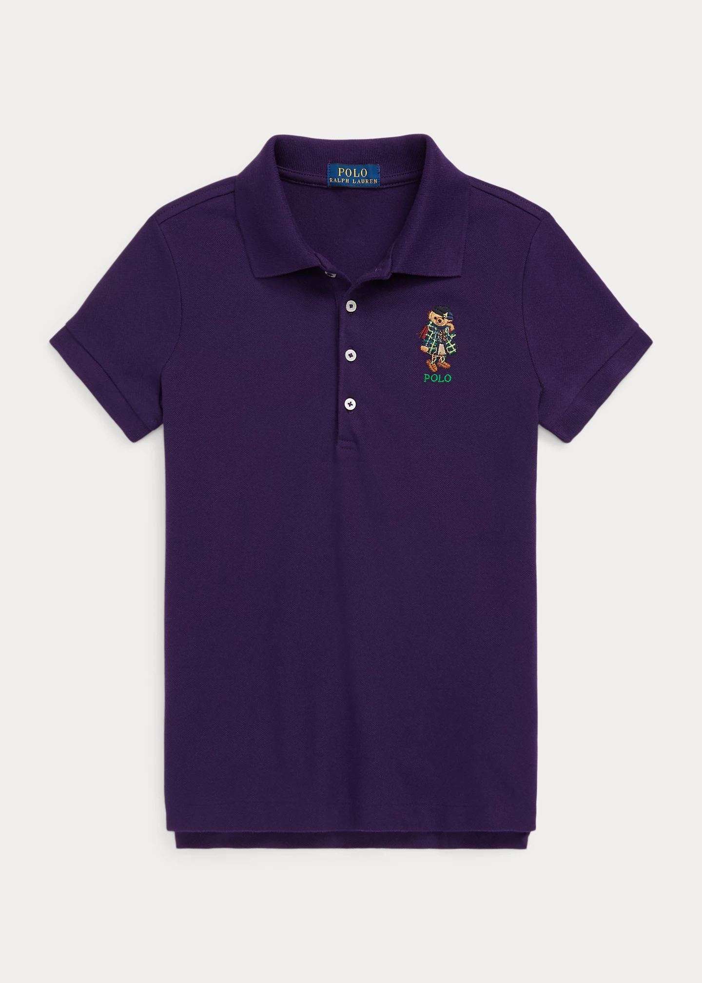 Polo Bear Stretch Mesh Polo Shirt