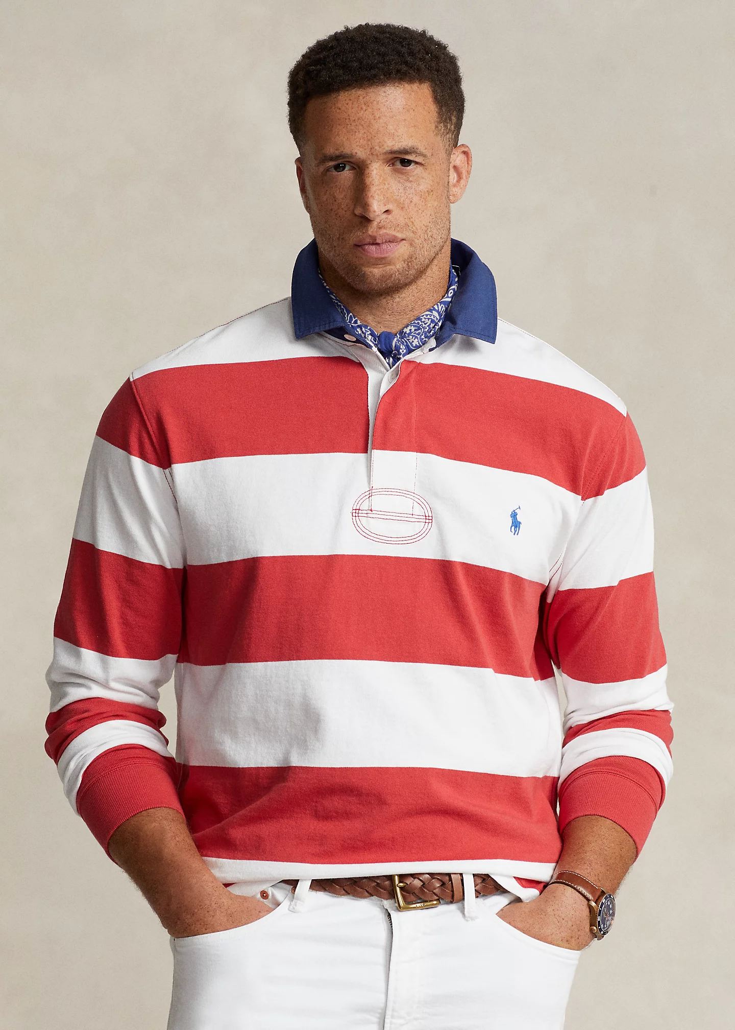 Striped Jersey Rugby Shirt
