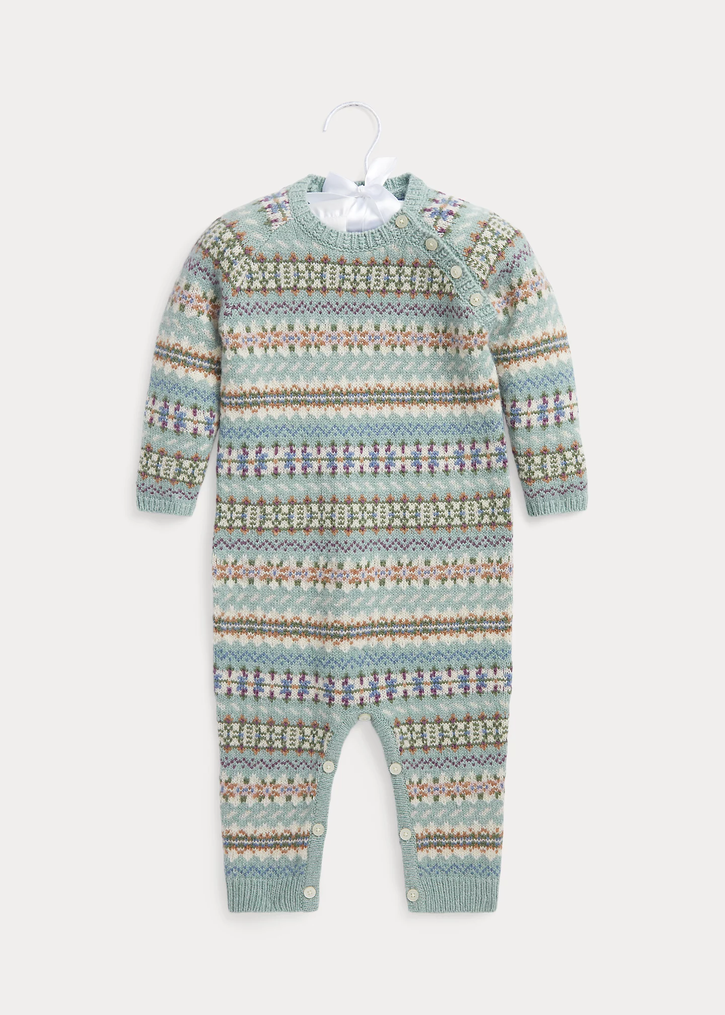 Fair Isle Wool-Blend Sweater Coverall