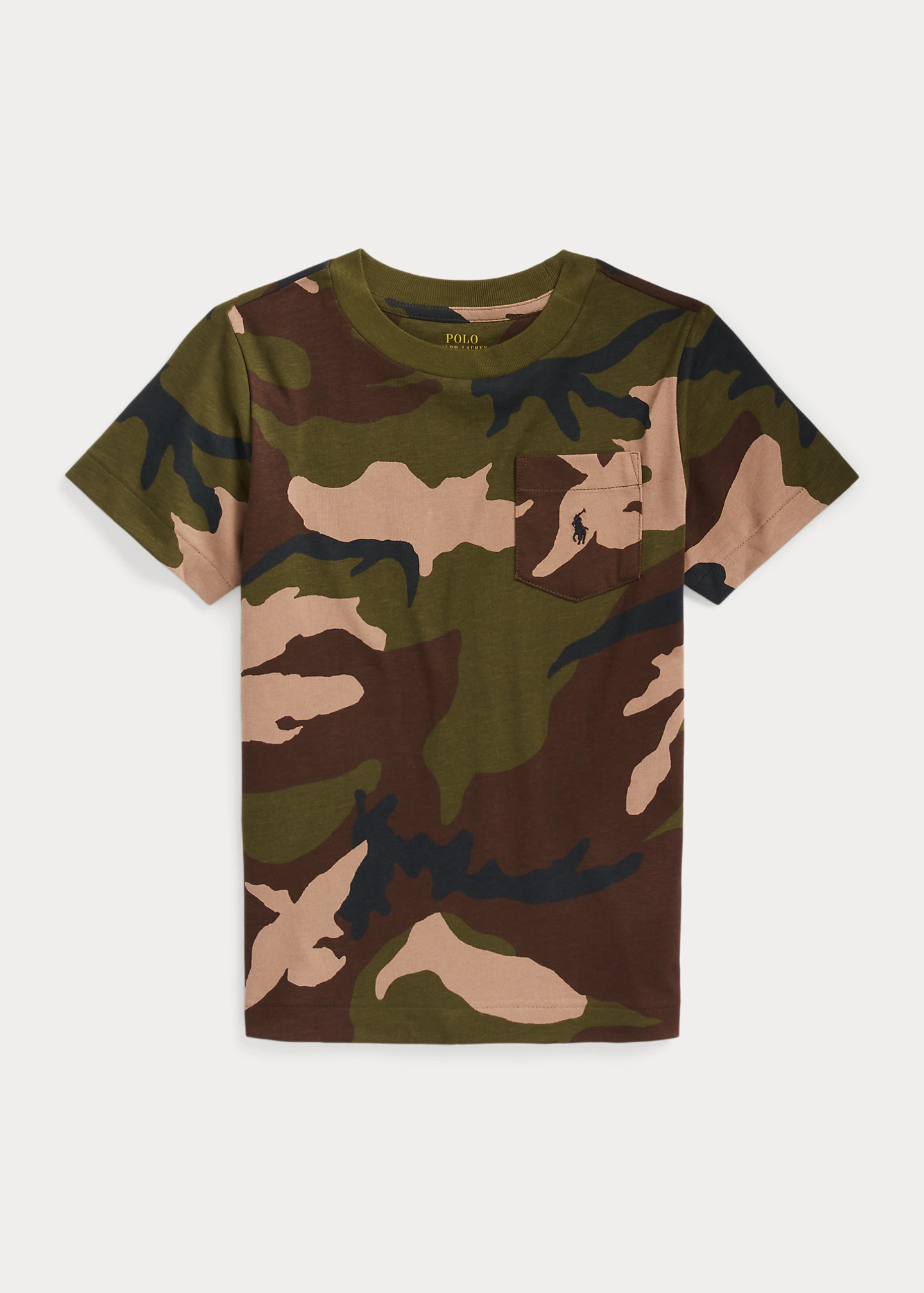 Camo Cotton Jersey Pocket Tee