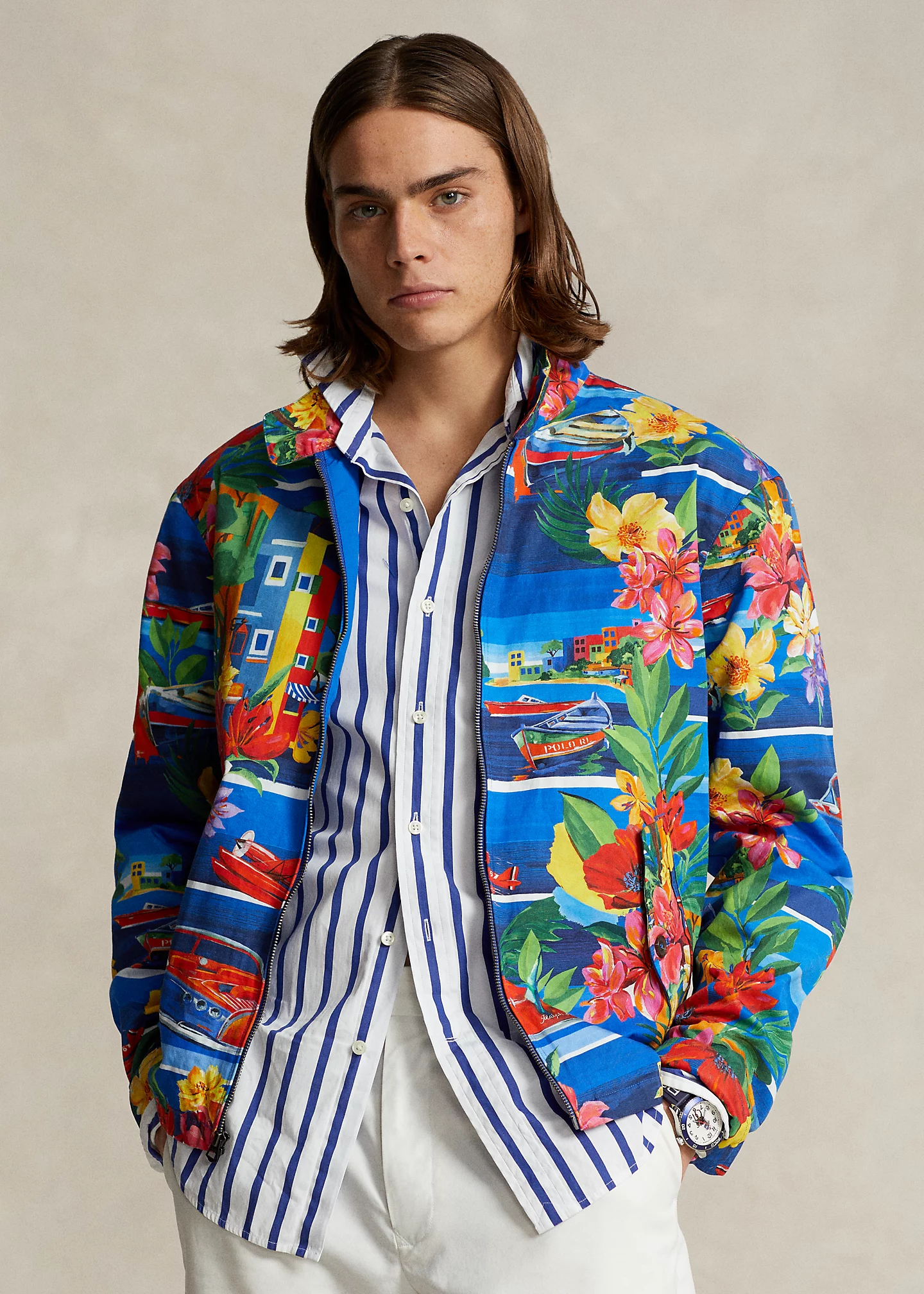 Print Twill Jacket