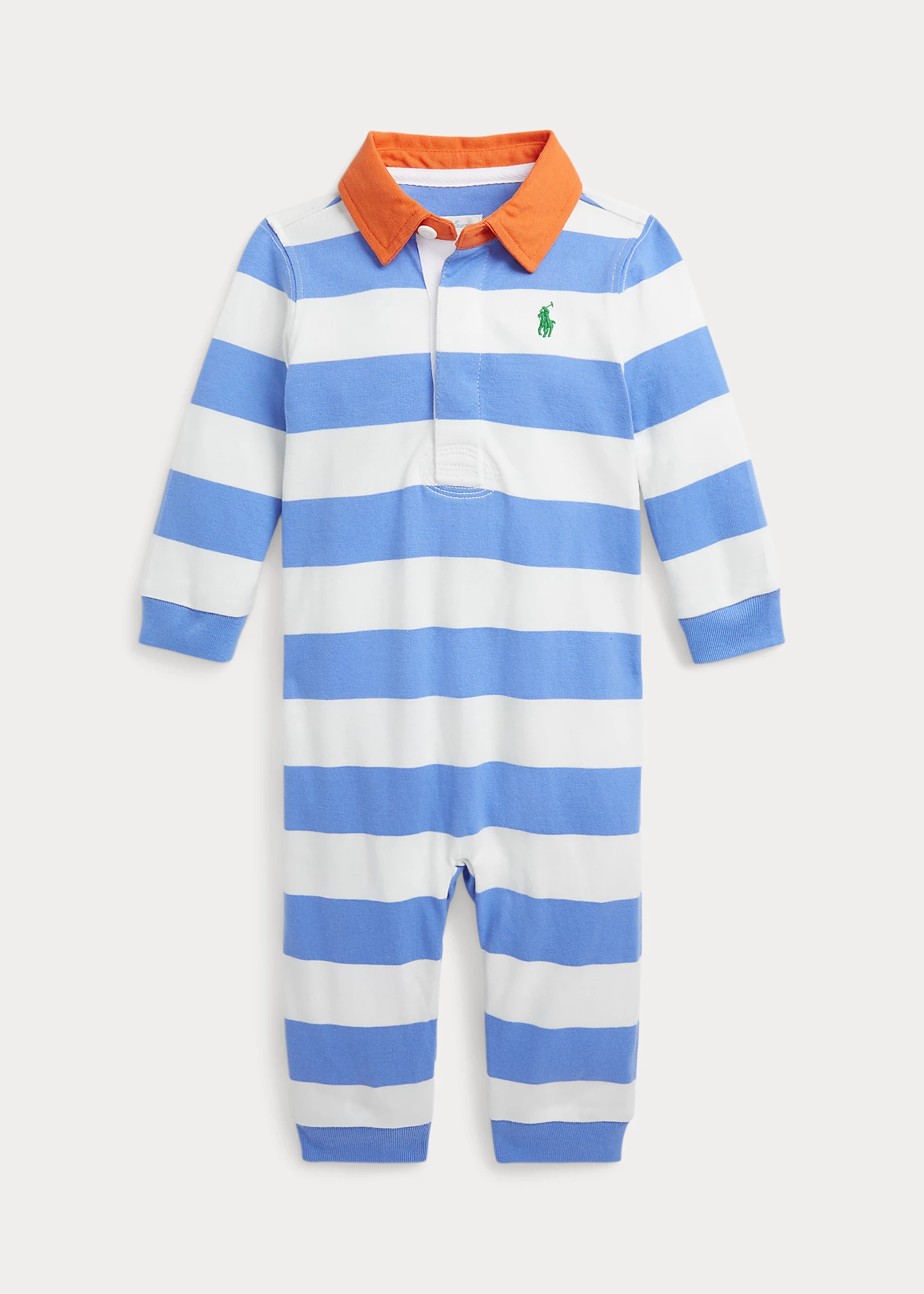 Striped Cotton Jersey Rugby Coverall