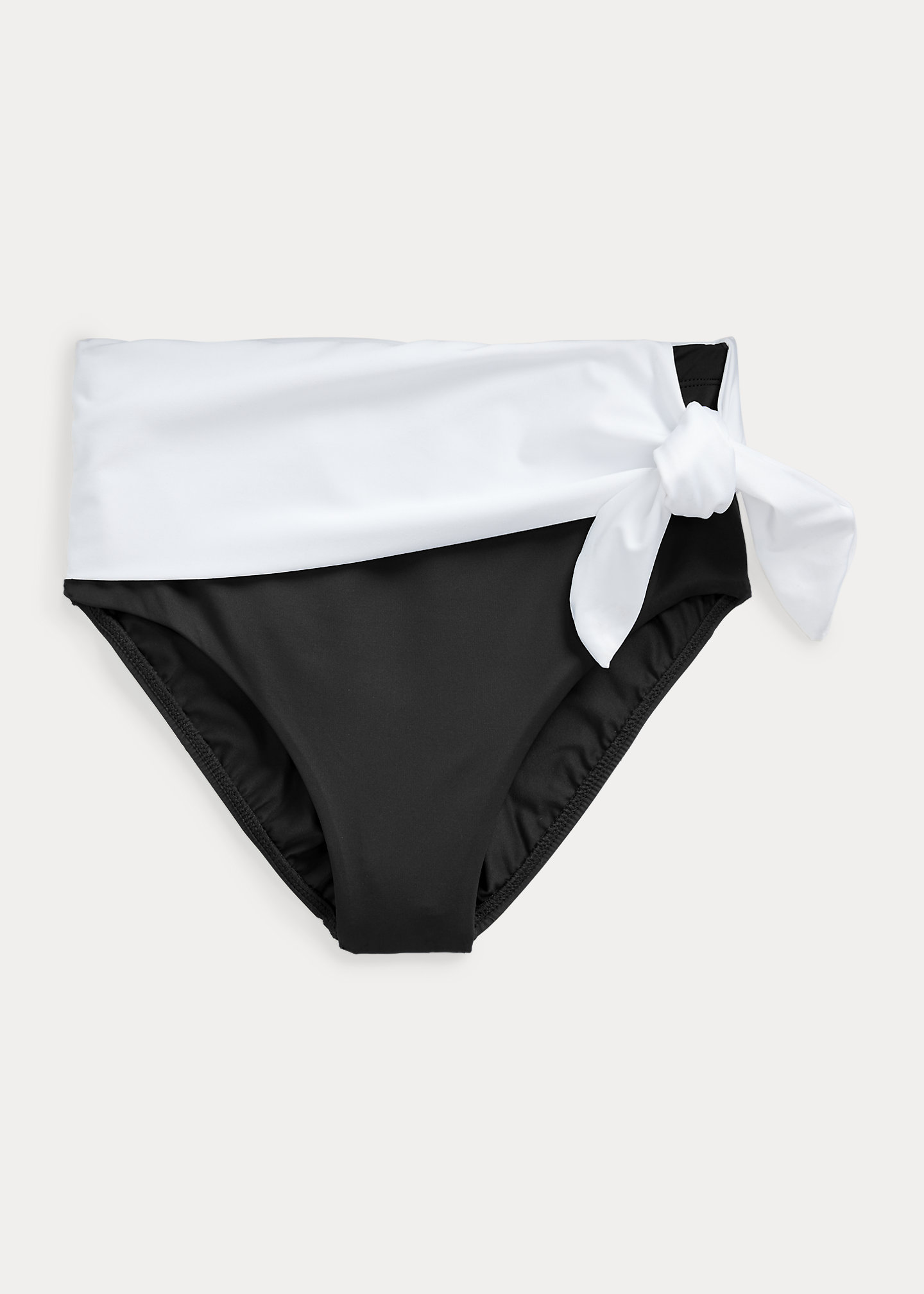 Color-Blocked High-Waisted Bikini Bottom