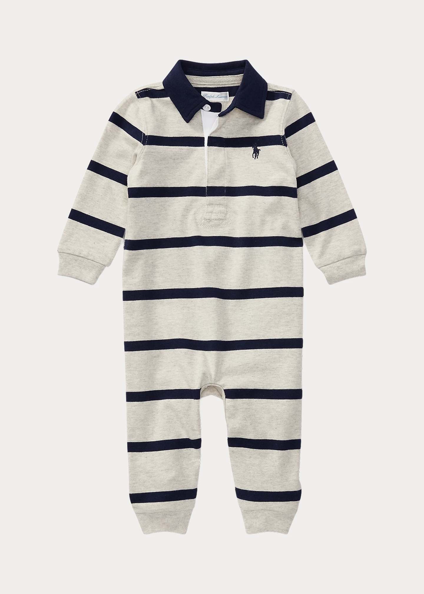 Striped Cotton Rugby Coverall