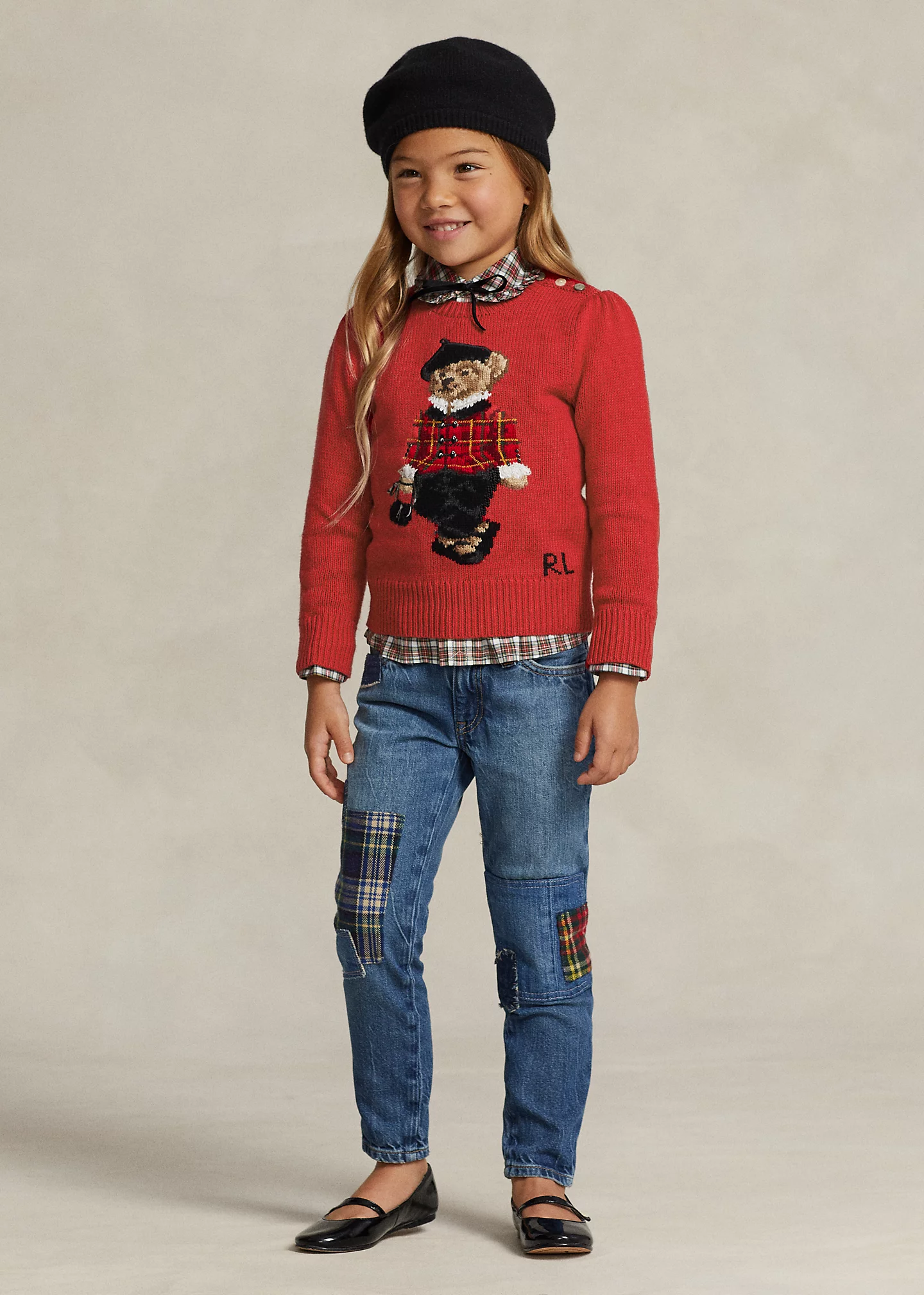 Patchwork Astor Slim Boyfriend Jean