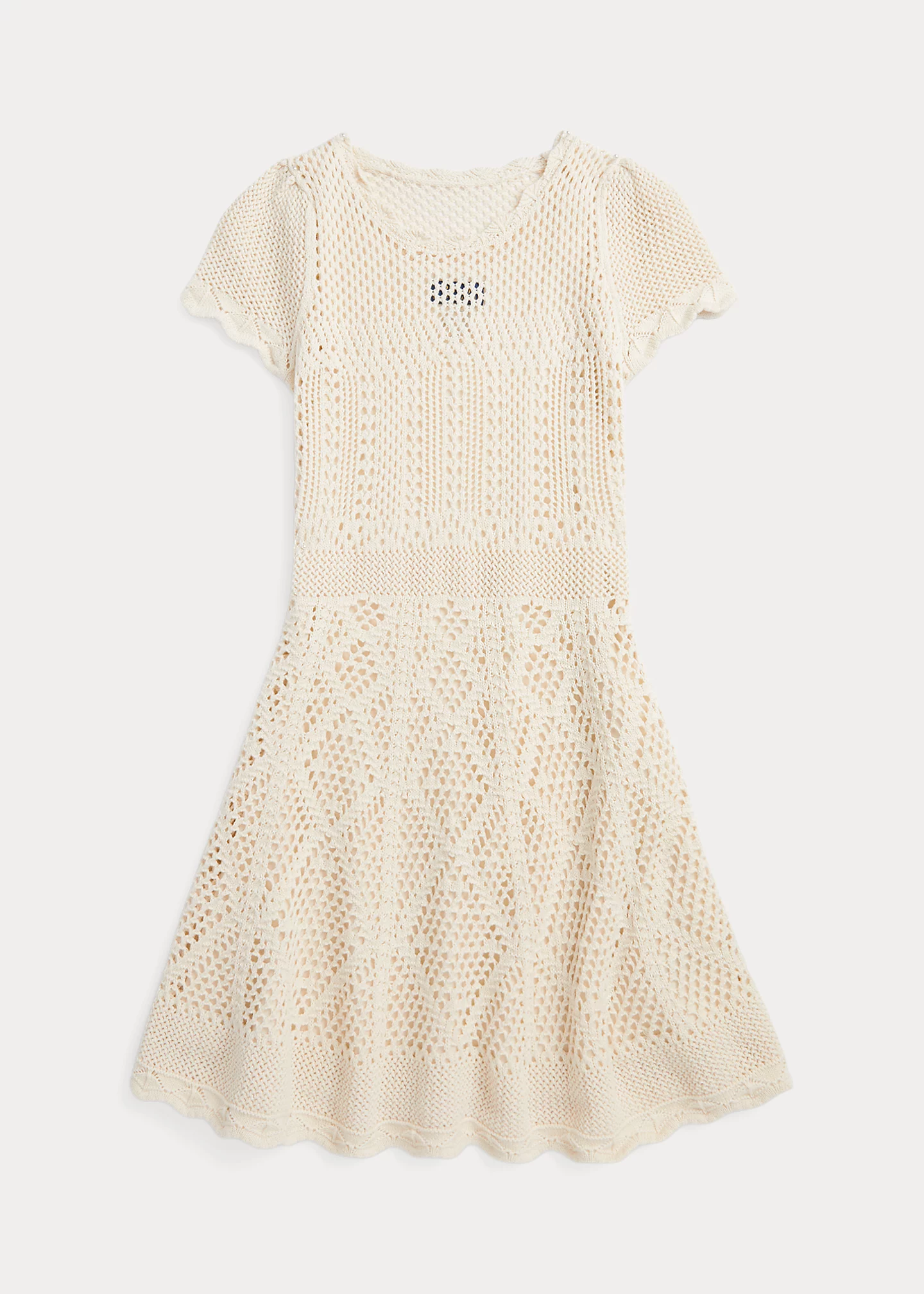 Pointelle-Knit Cotton Sweater Dress