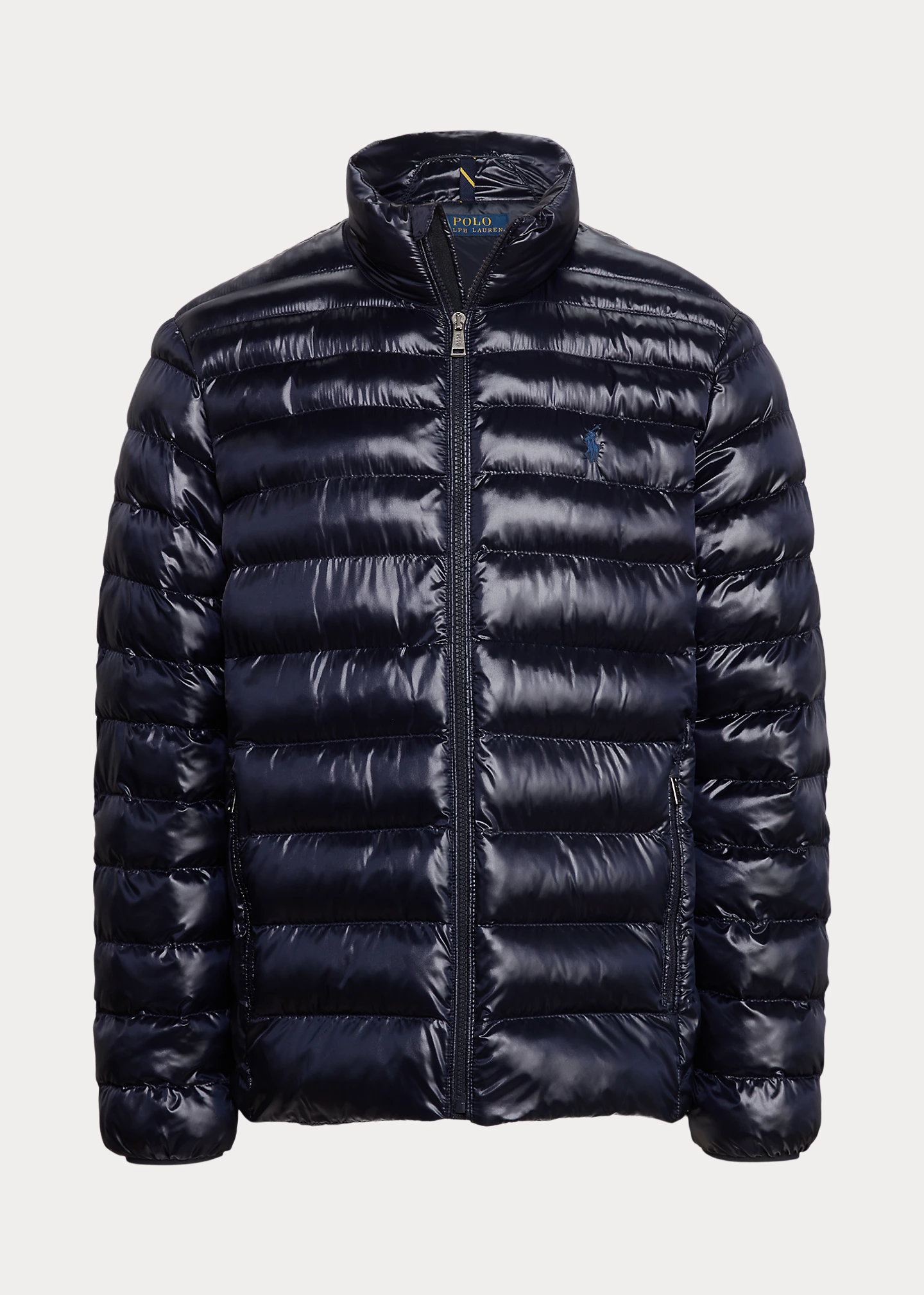 Glossed Packable Water-Repellent Jacket