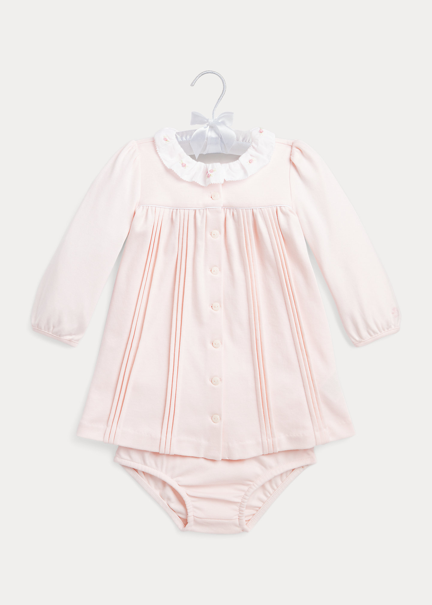 Pintuck Cotton Interlock Dress & Bloomer