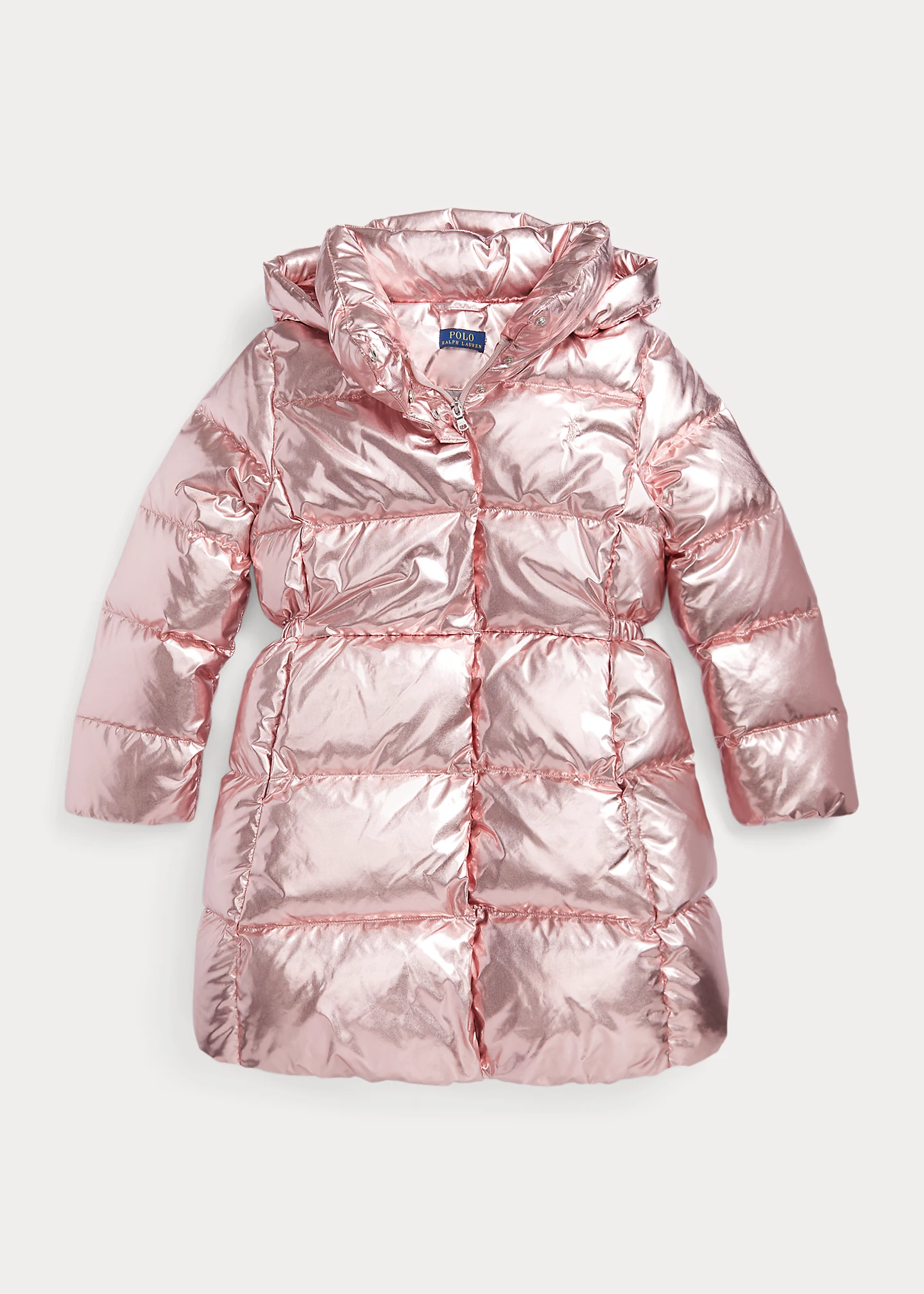 Metallic Water-Resistant Down Coat