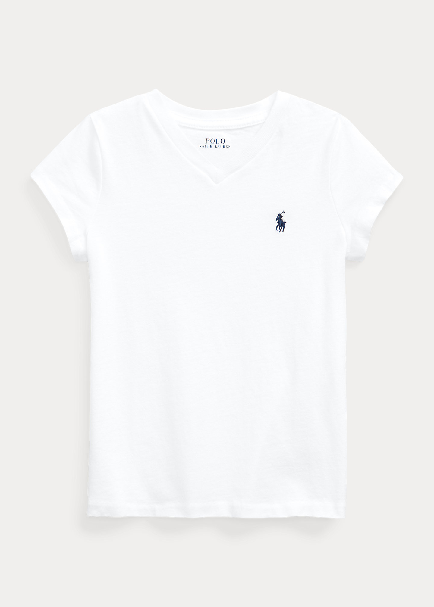 Cotton Jersey V-Neck Tee