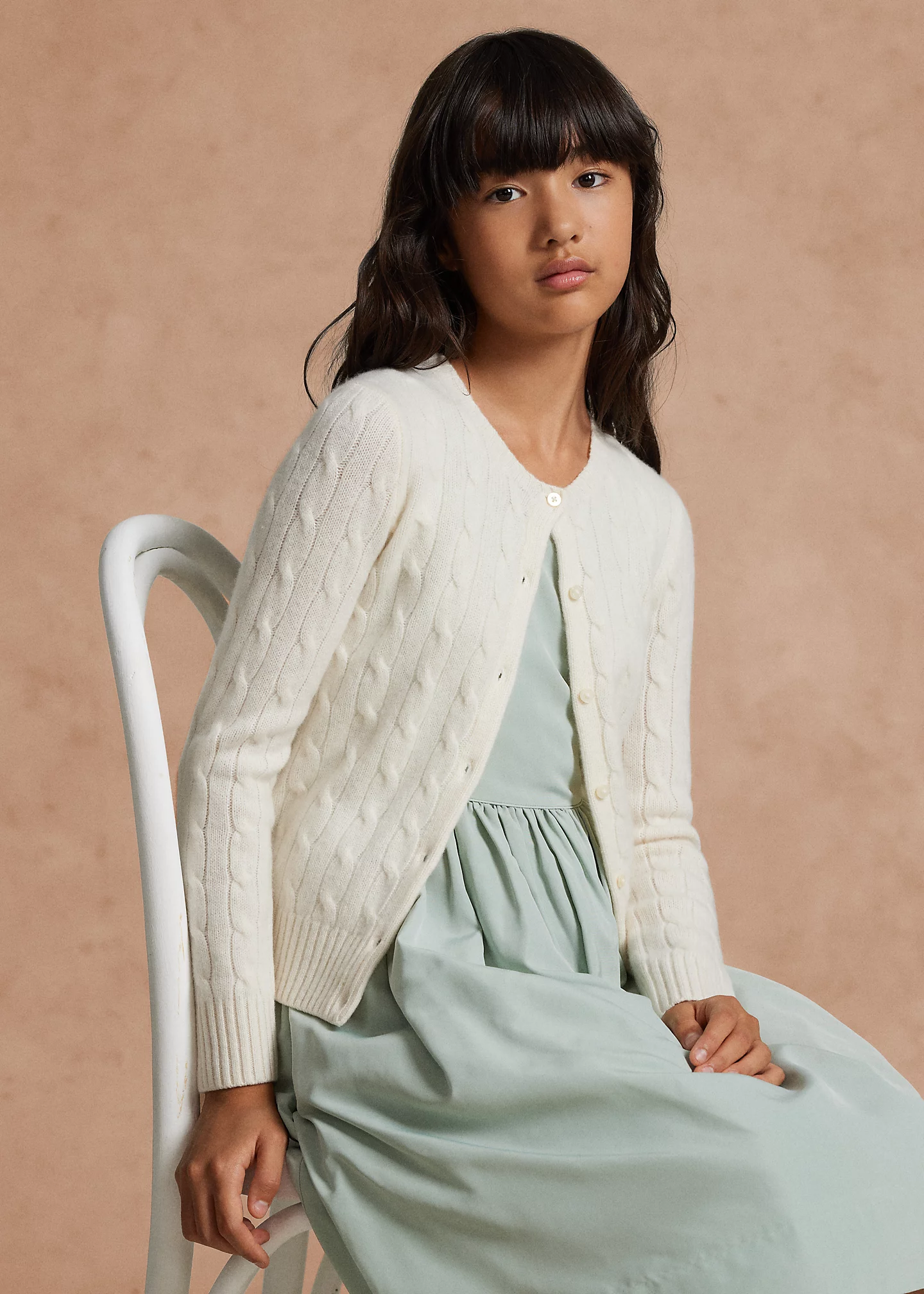 Cable-Knit Cashmere Cardigan