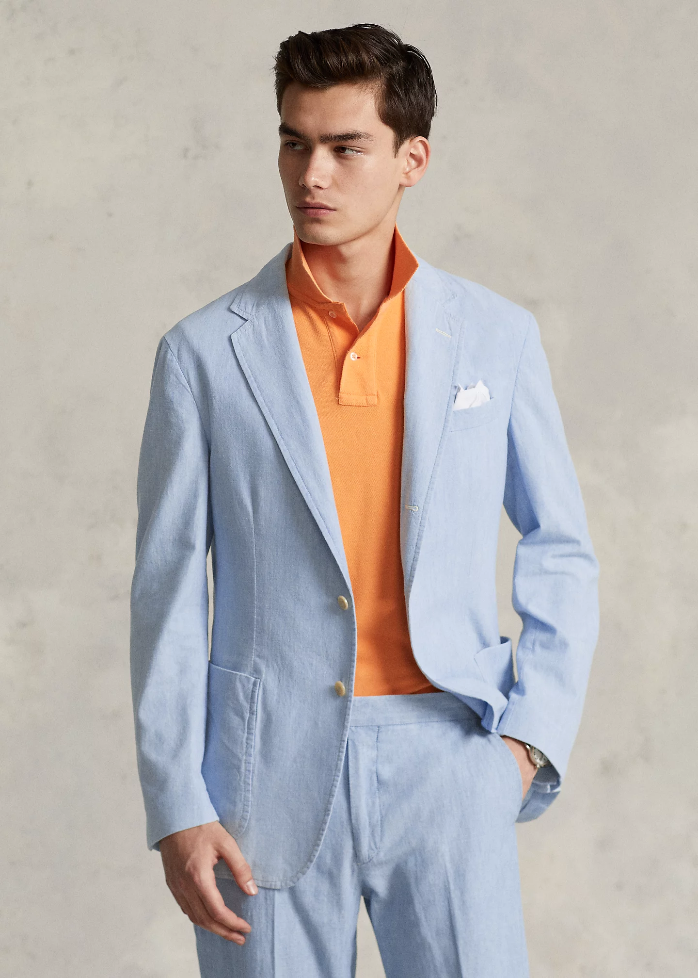 Polo Soft Tailored Chambray Suit Jacket