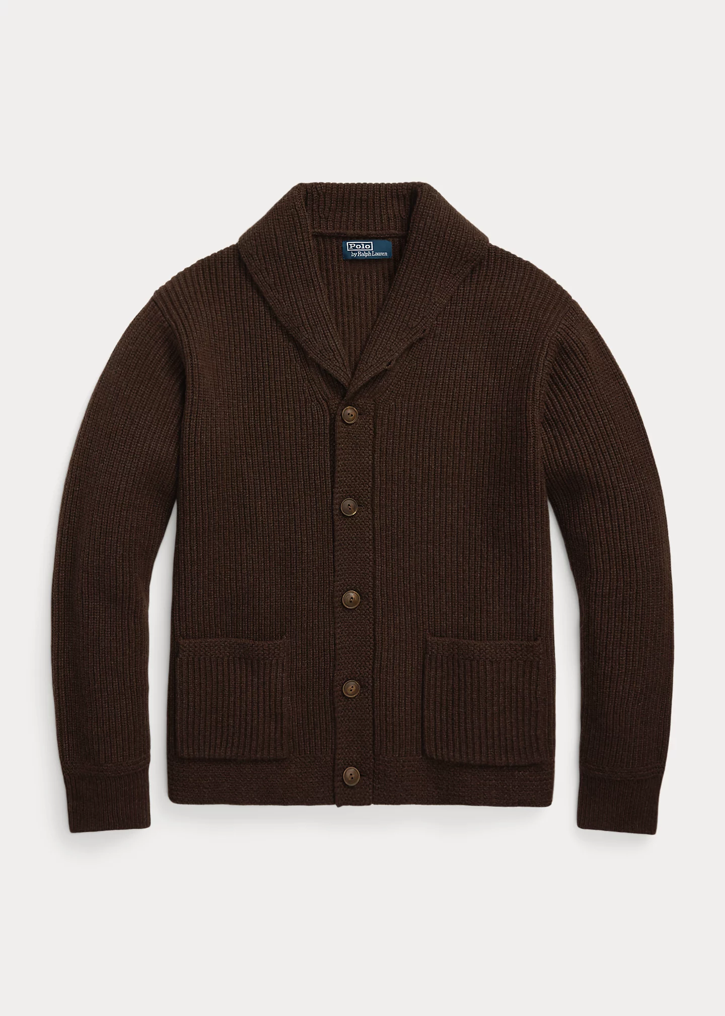 Wool-Blend Shawl-Collar Cardigan