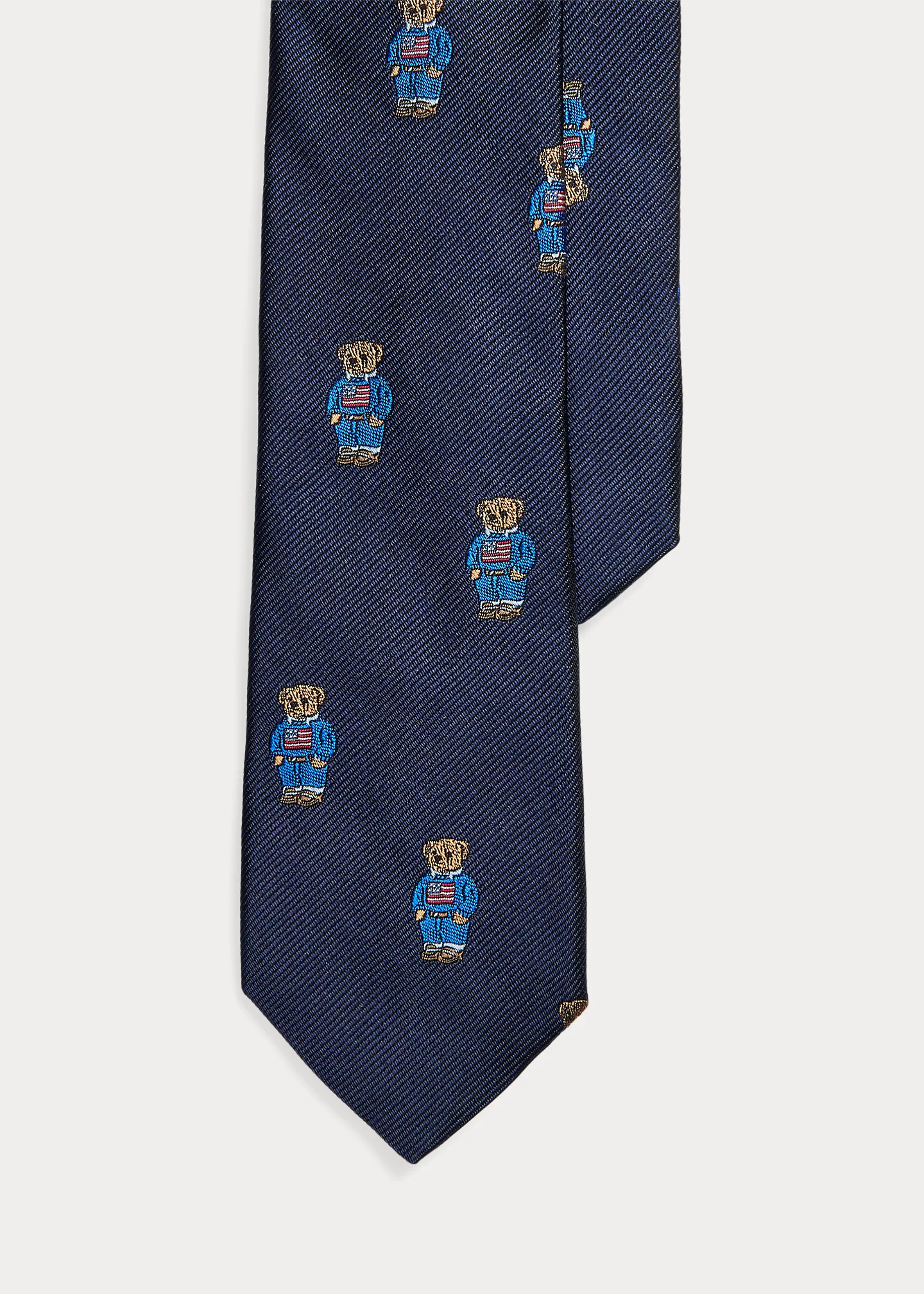Polo Bear Silk Twill Tie