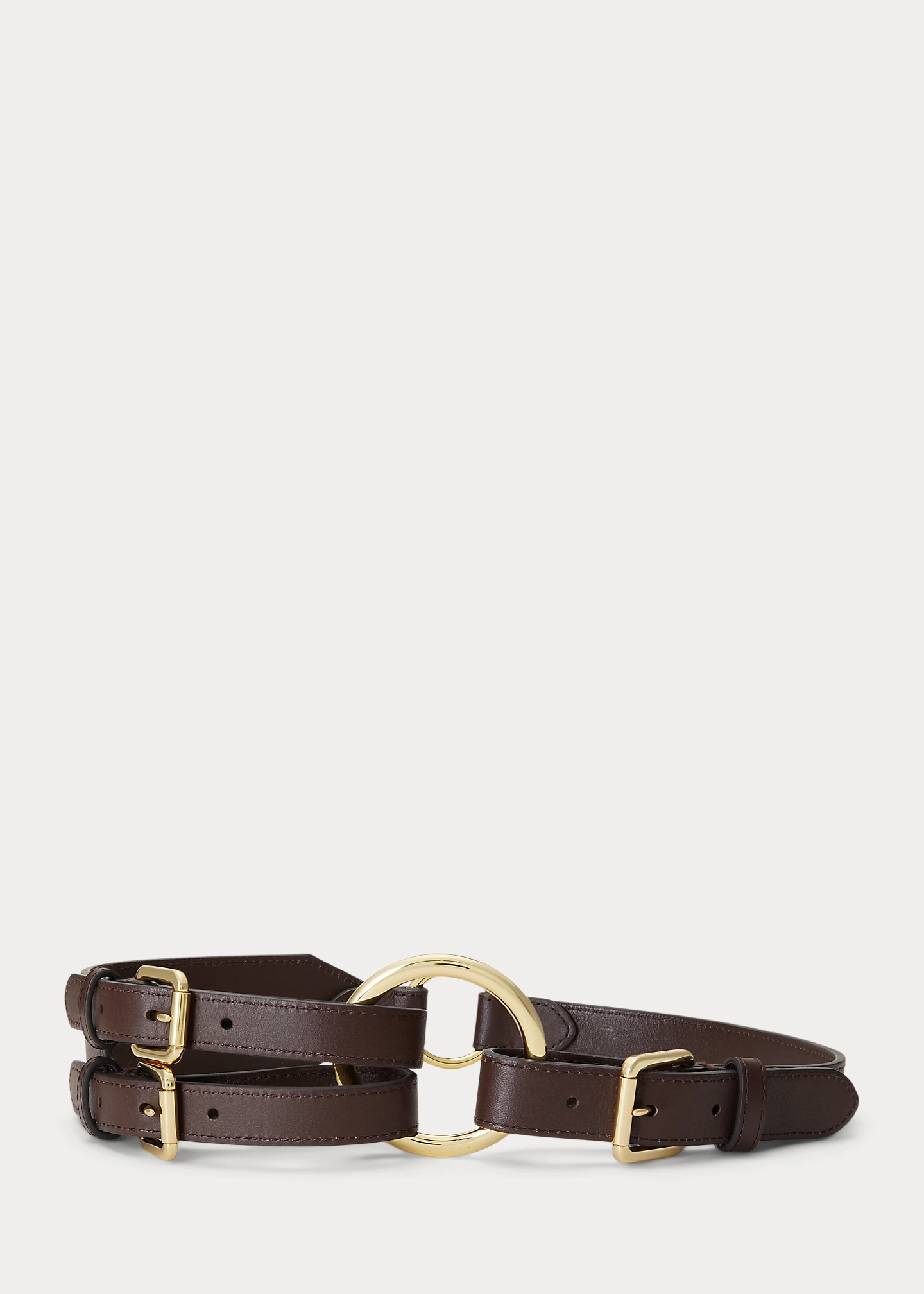 Tri-Strap O-Ring Leather Belt