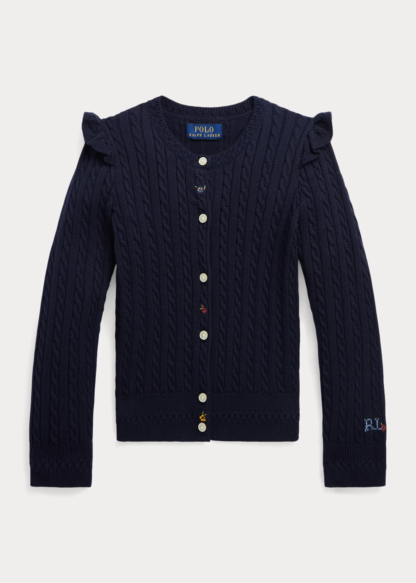 Mini-Cable Cotton Cardigan