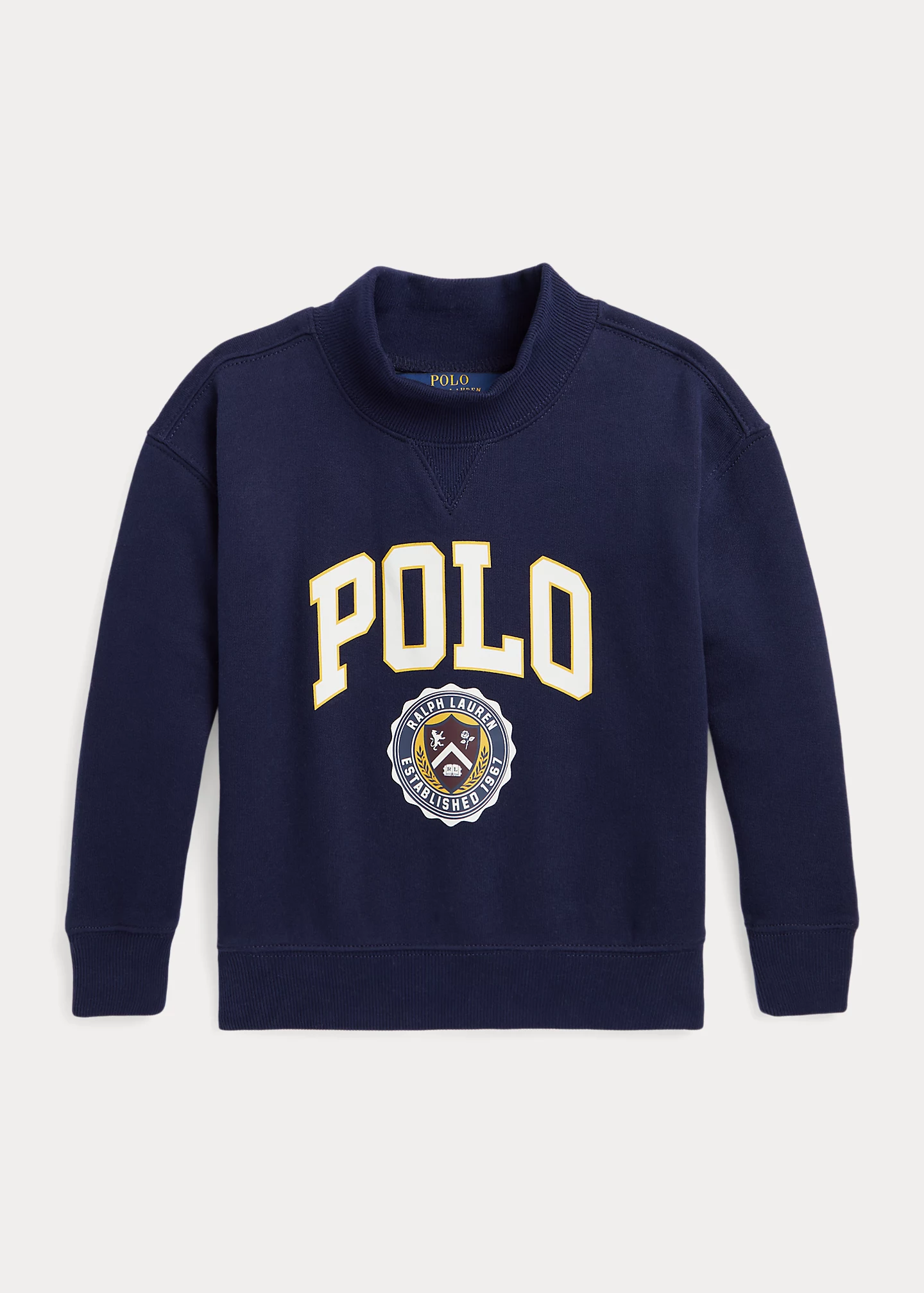 Logo Fleece Mockneck Sweatshirt