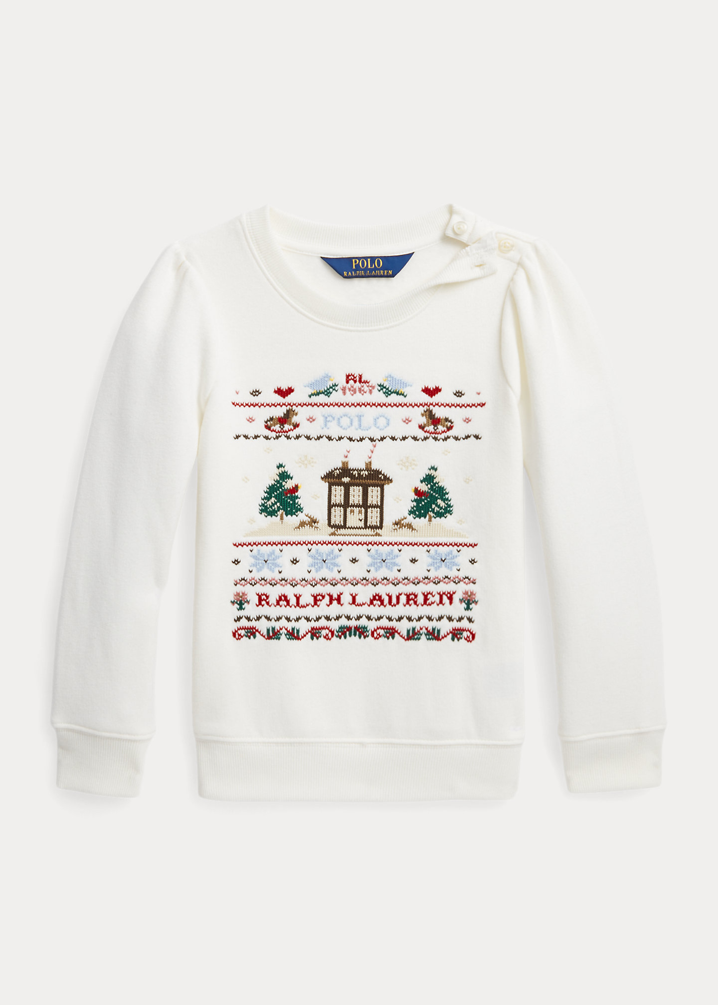 Embroidered Fleece Sweatshirt