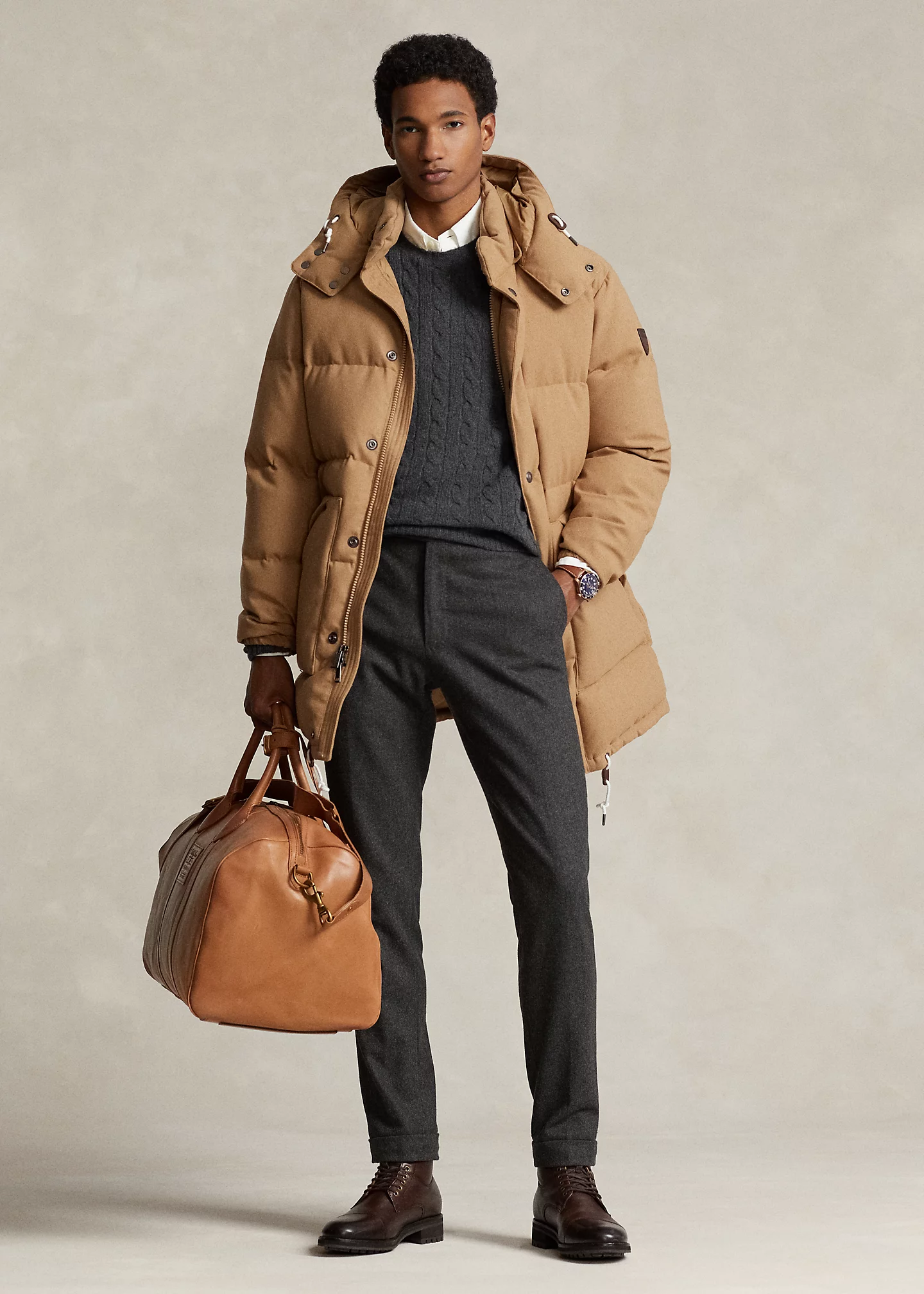The Wainwright Wool-Blend Down Coat