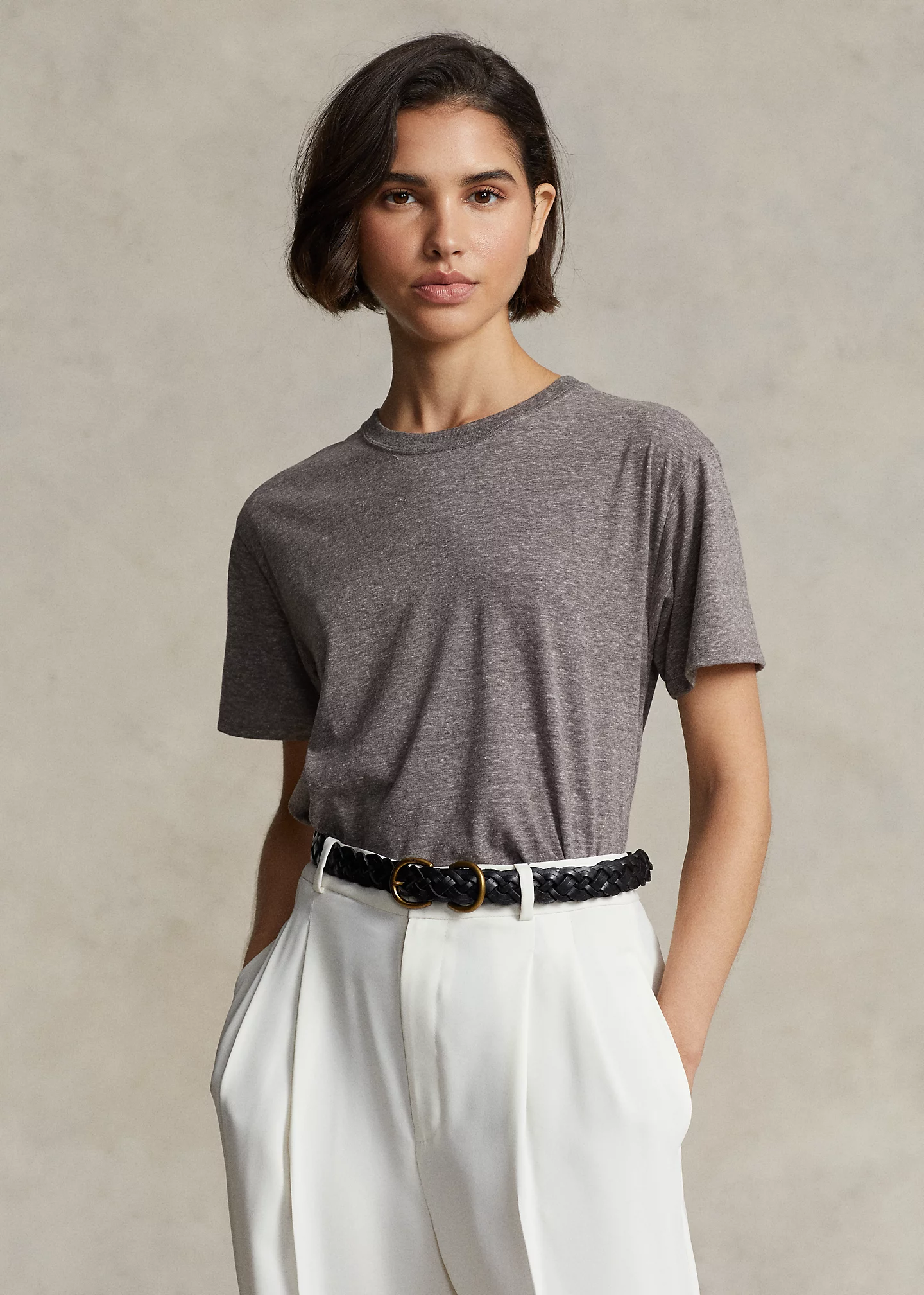 Cotton-Blend Jersey Crewneck Tee