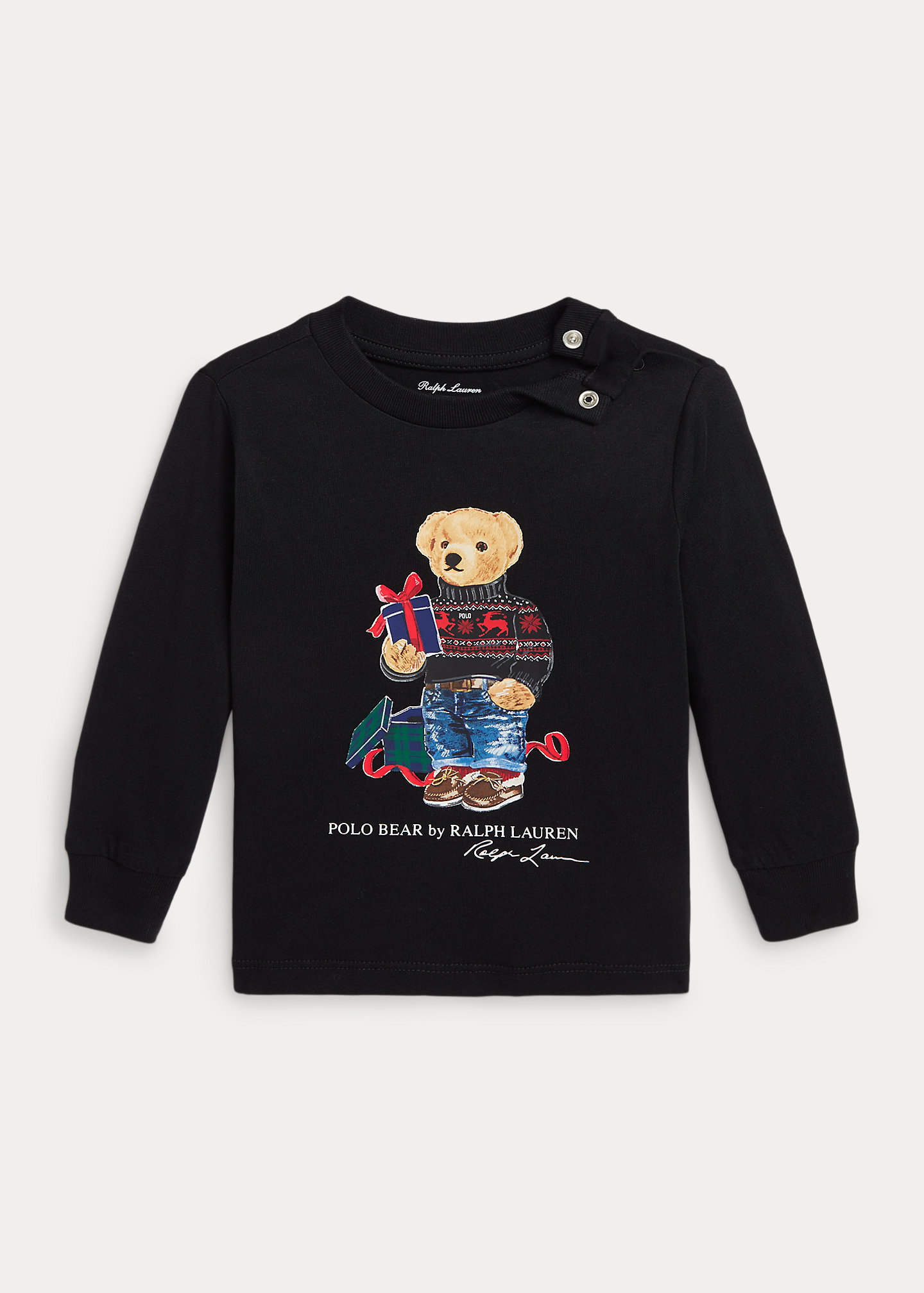 Polo Bear Cotton Long-Sleeve Tee