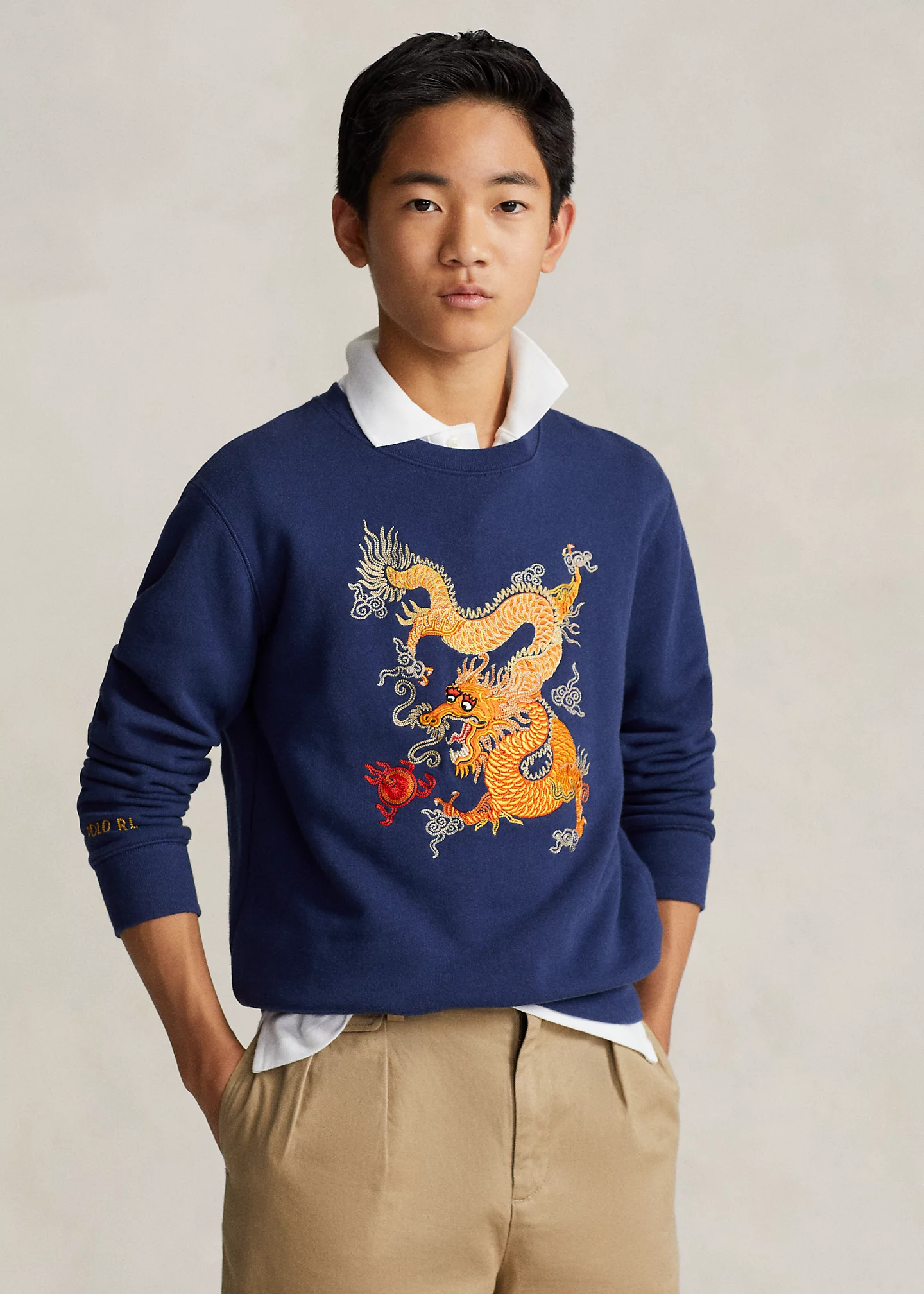 Lunar New Year Dragon Fleece Sweatshirt