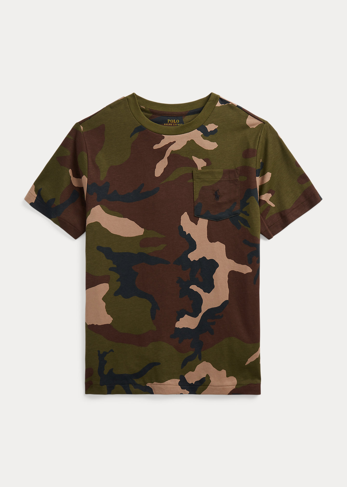 Camo Cotton Jersey Pocket Tee