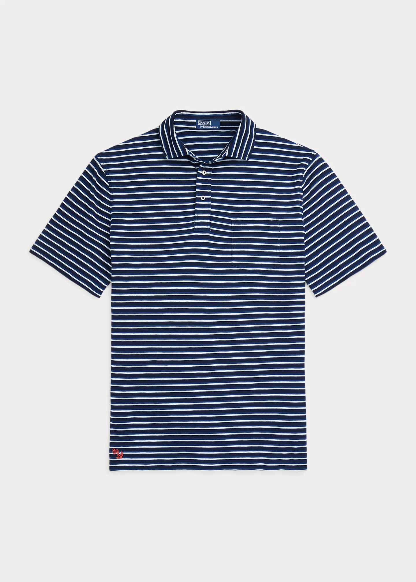 Striped Jersey Polo Shirt