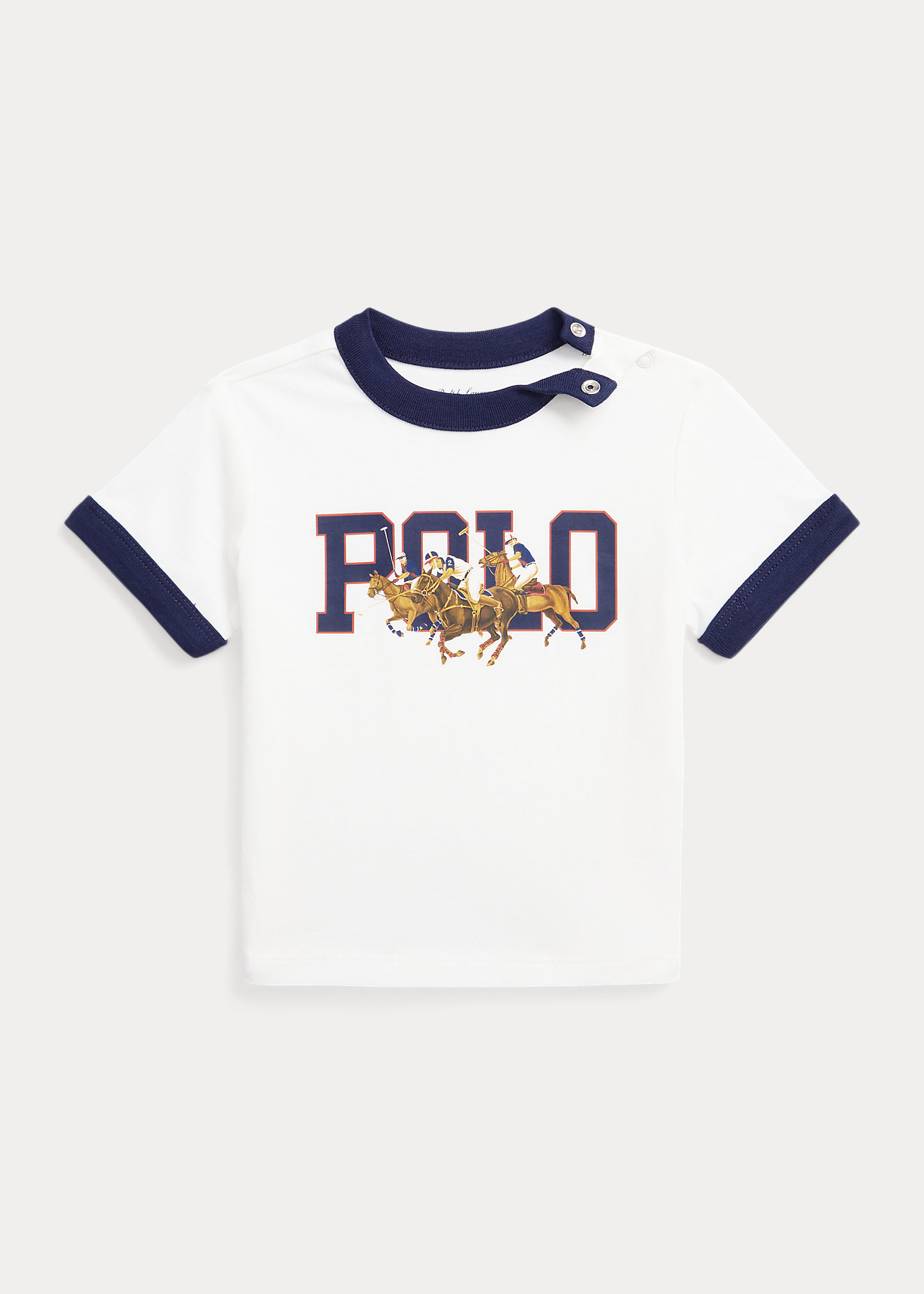 Triple-Pony Logo Cotton Tee