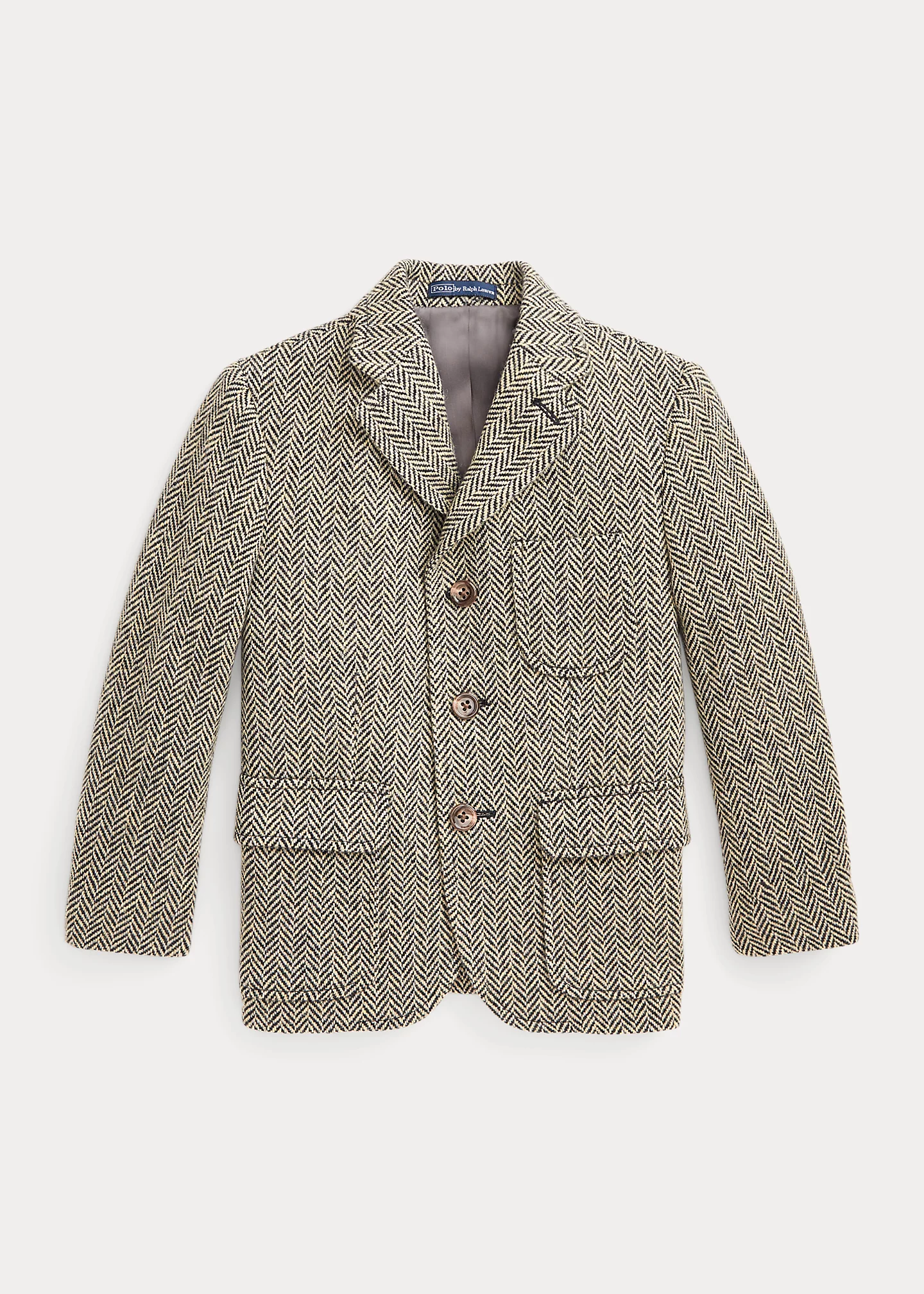 Suede-Patch Herringbone Sport Coat