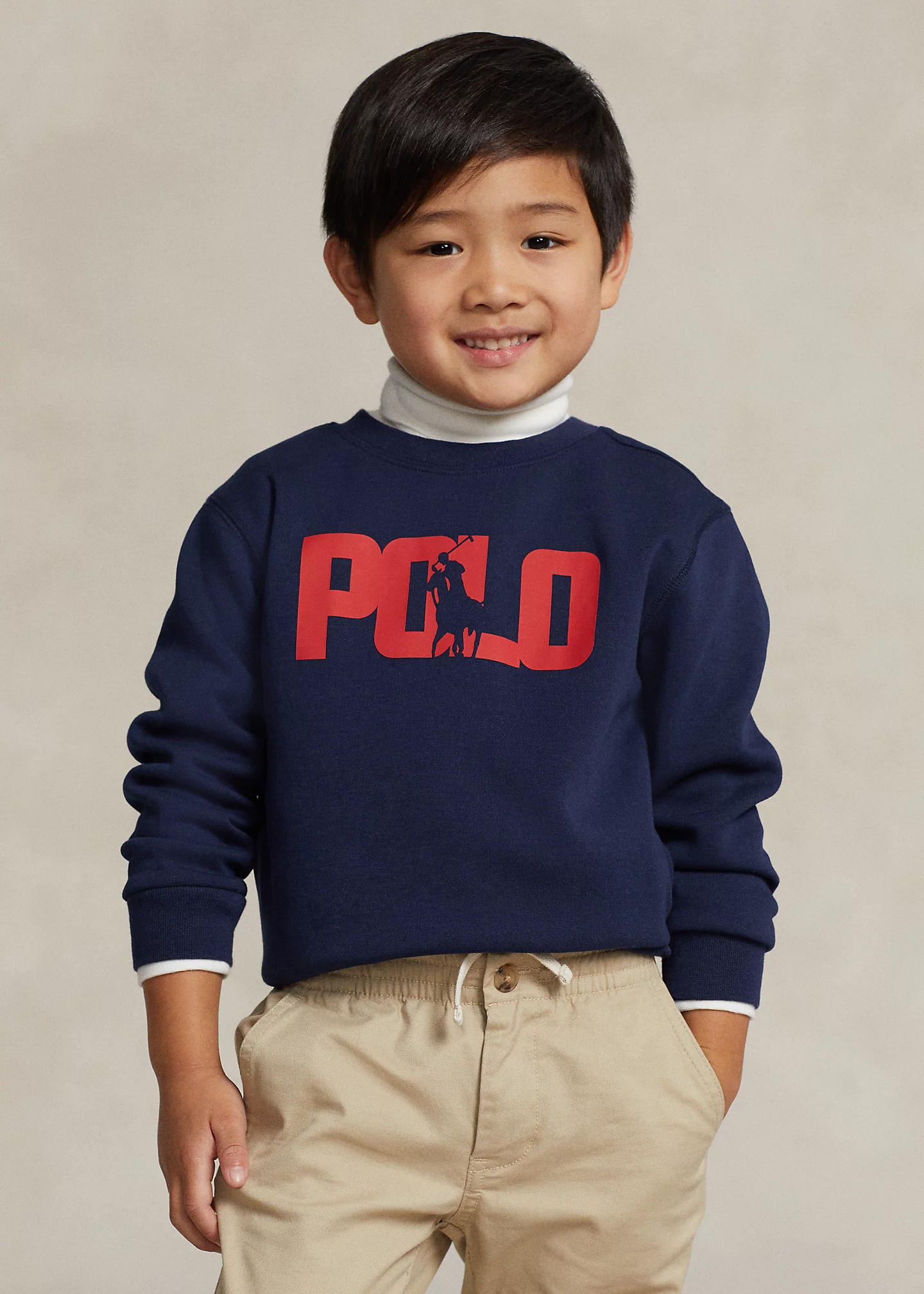 Big Pony Logo Double-Knit Sweatshirt
