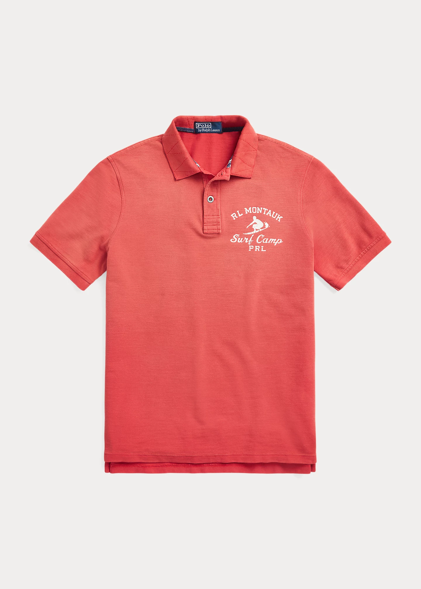 Classic Fit Mesh Graphic Polo Shirt