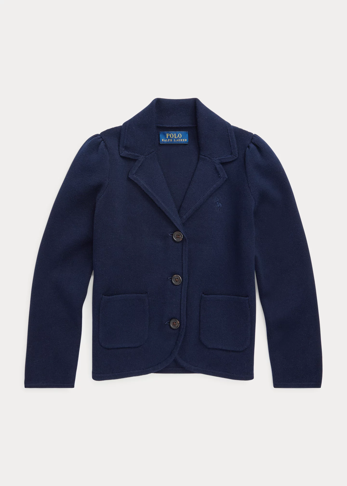 Knit Cotton-Blend Blazer