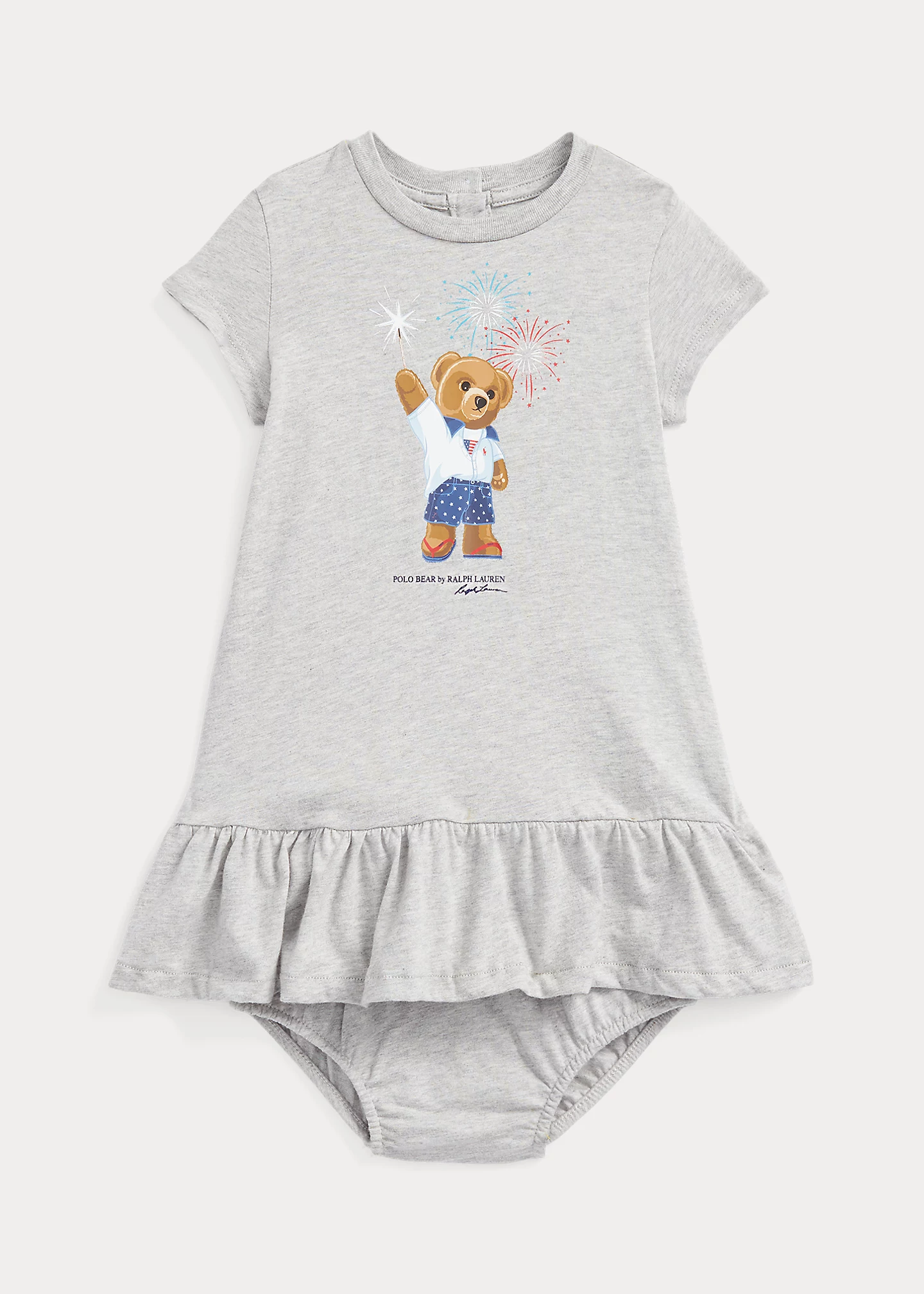 Polo Bear Jersey Tee Dress & Bloomer