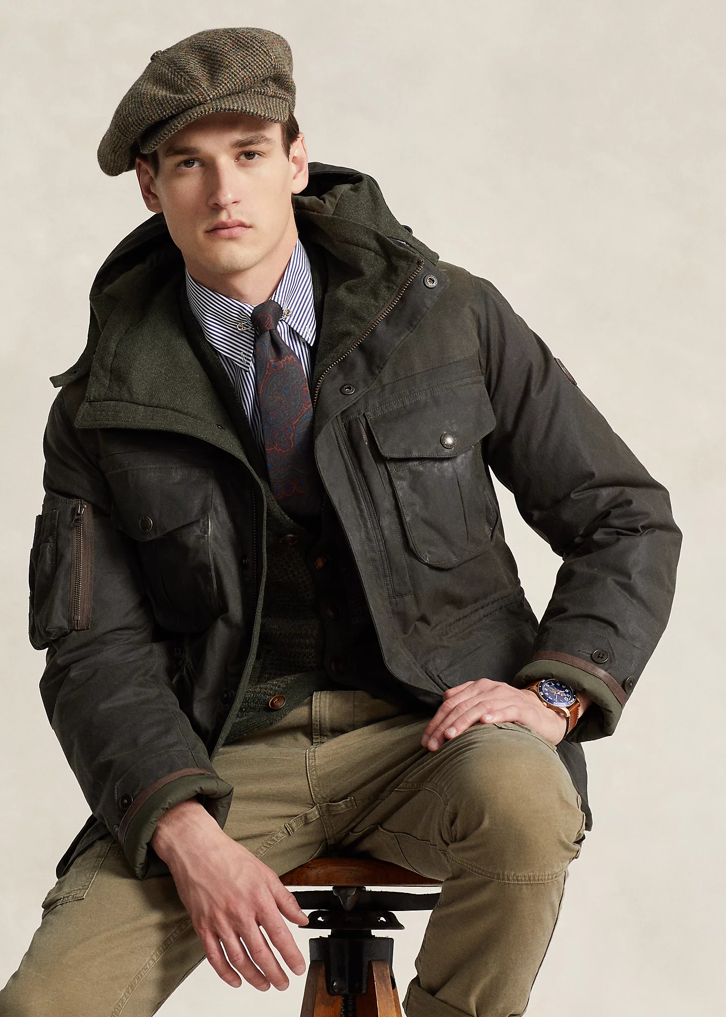 Oilcloth Down Jacket