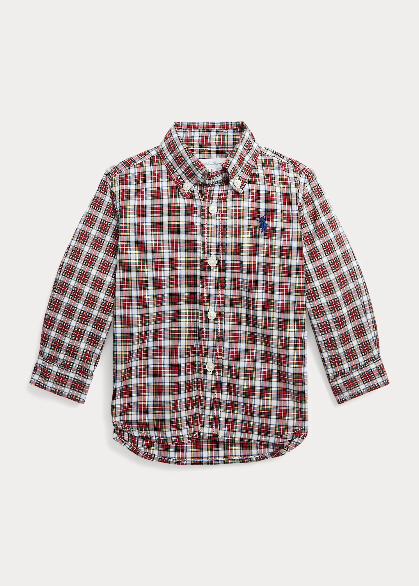 Plaid Cotton Poplin Shirt