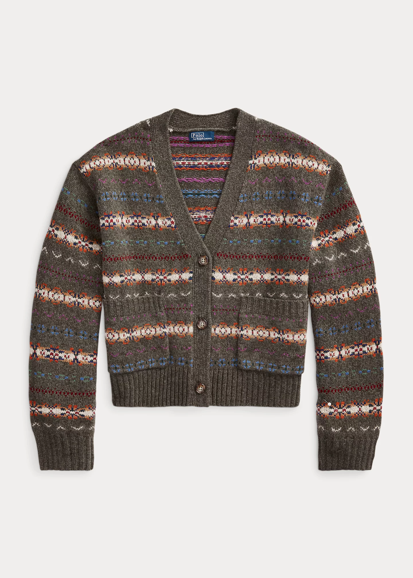 Fair Isle Wool-Blend V-Neck Cardigan