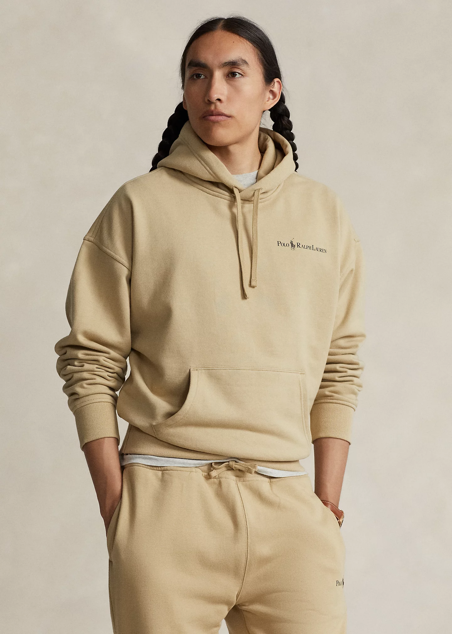 Relaxed Fit Logo Fleece Hoodie