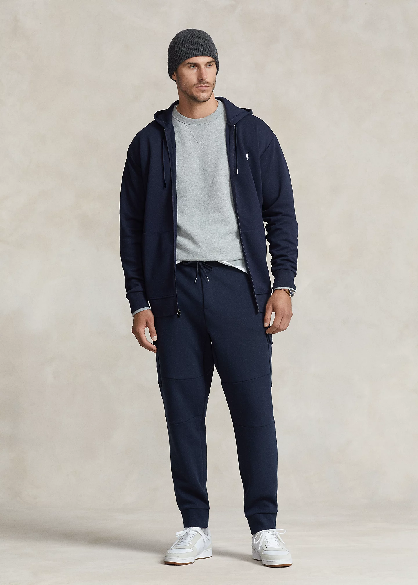 Double-Knit Cargo Jogger Pant