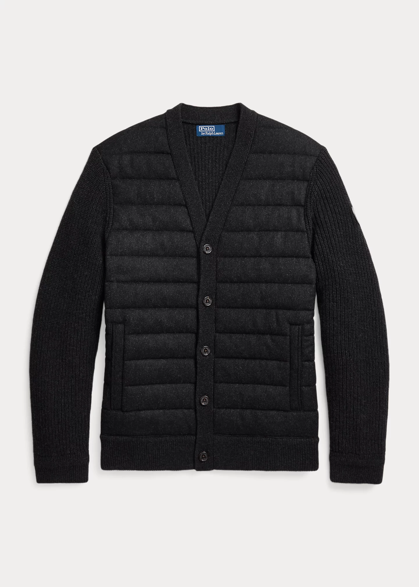 Quilted Wool-Cashmere Cardigan