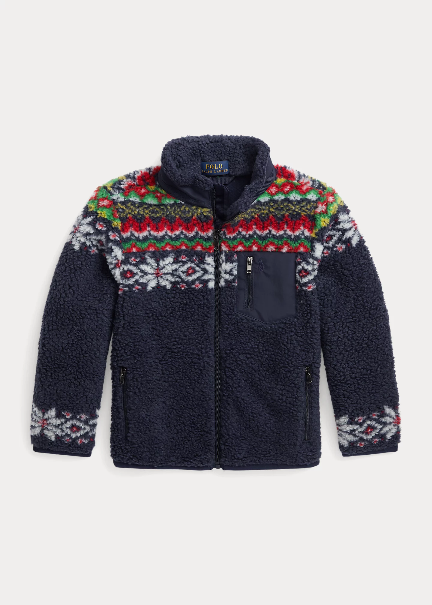 Fair Isle Teddy Fleece Jacket